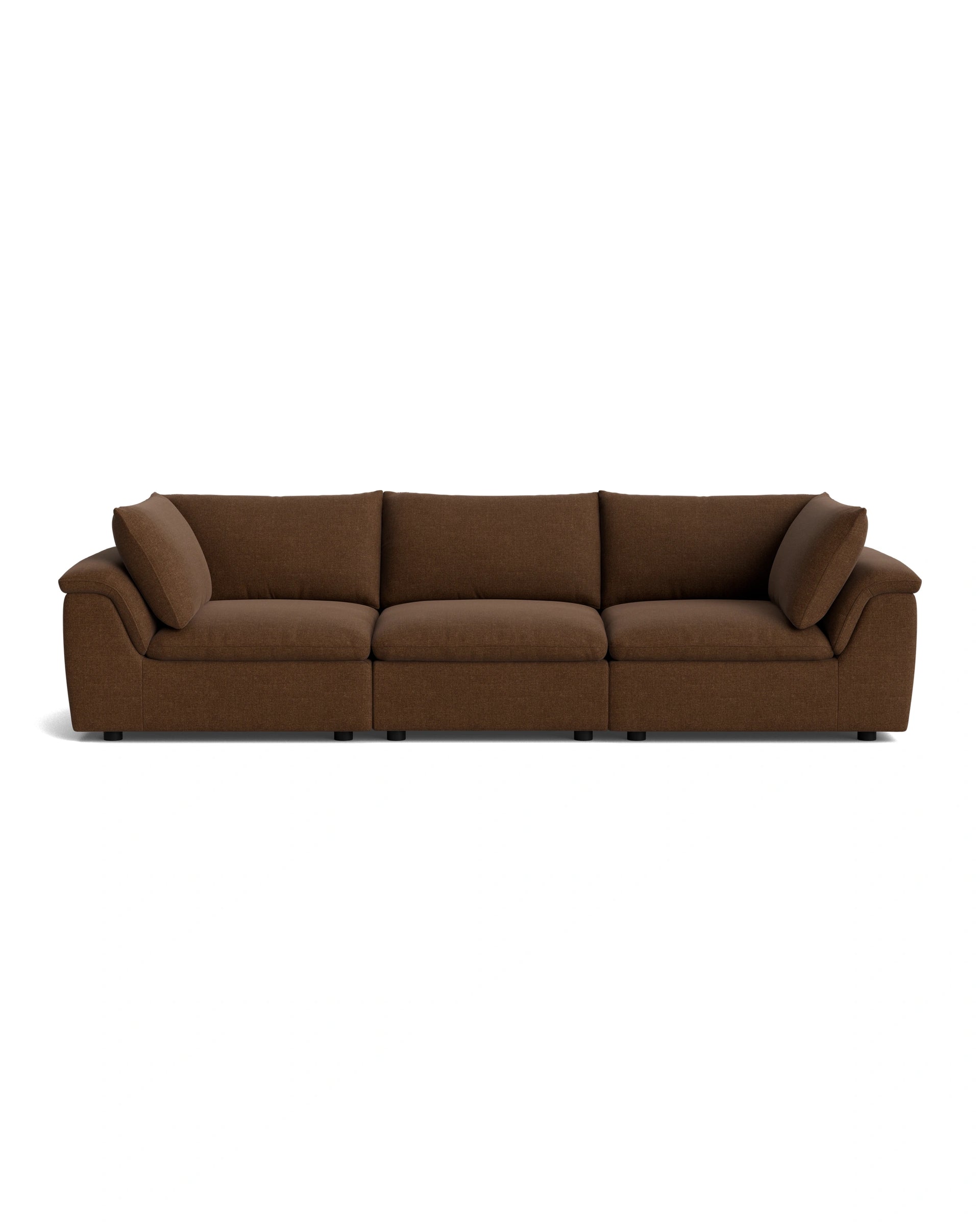 Melt 4 Seater Sofa - Fossil Chocolate