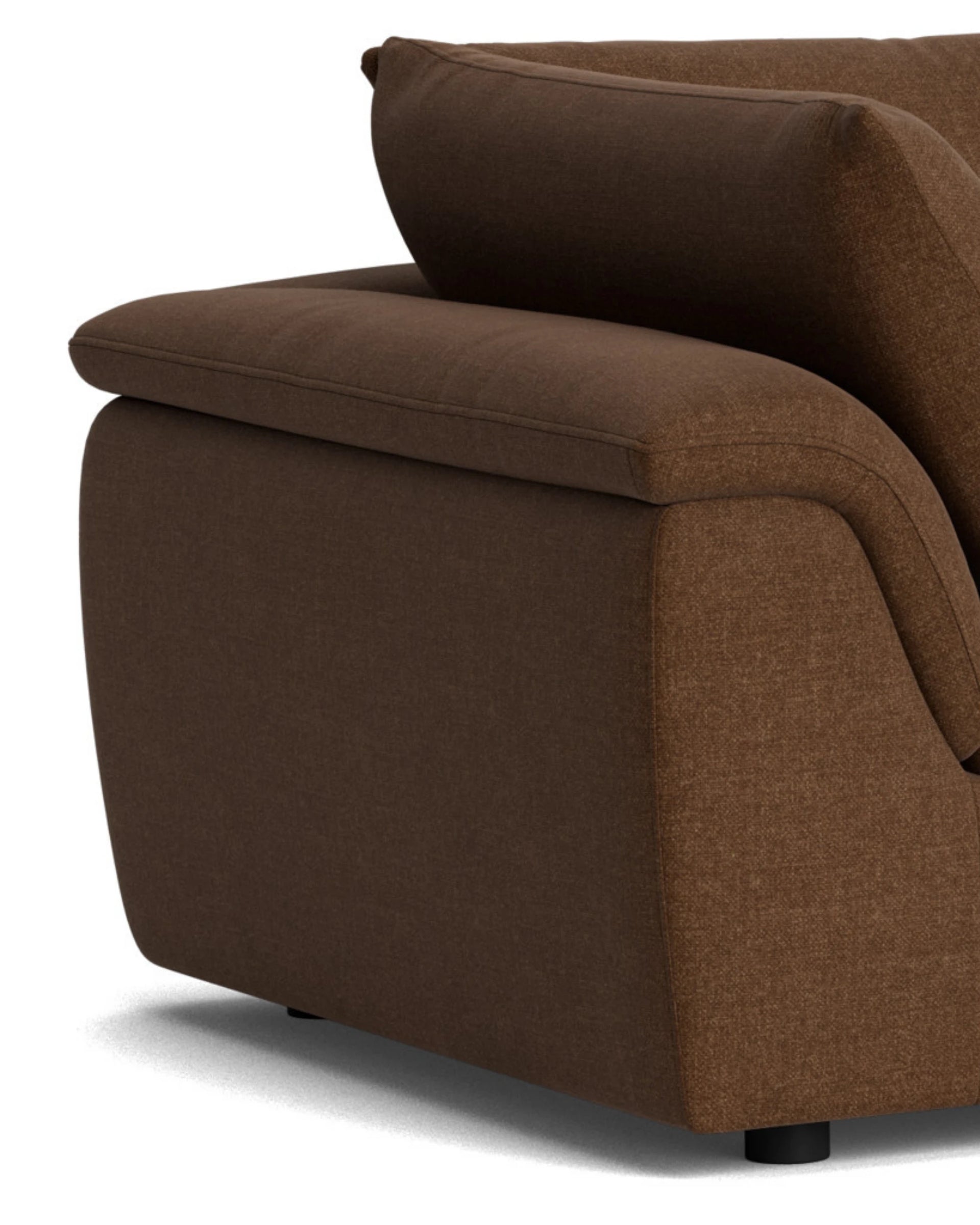 Melt 4 Seater Sofa - Fossil Chocolate