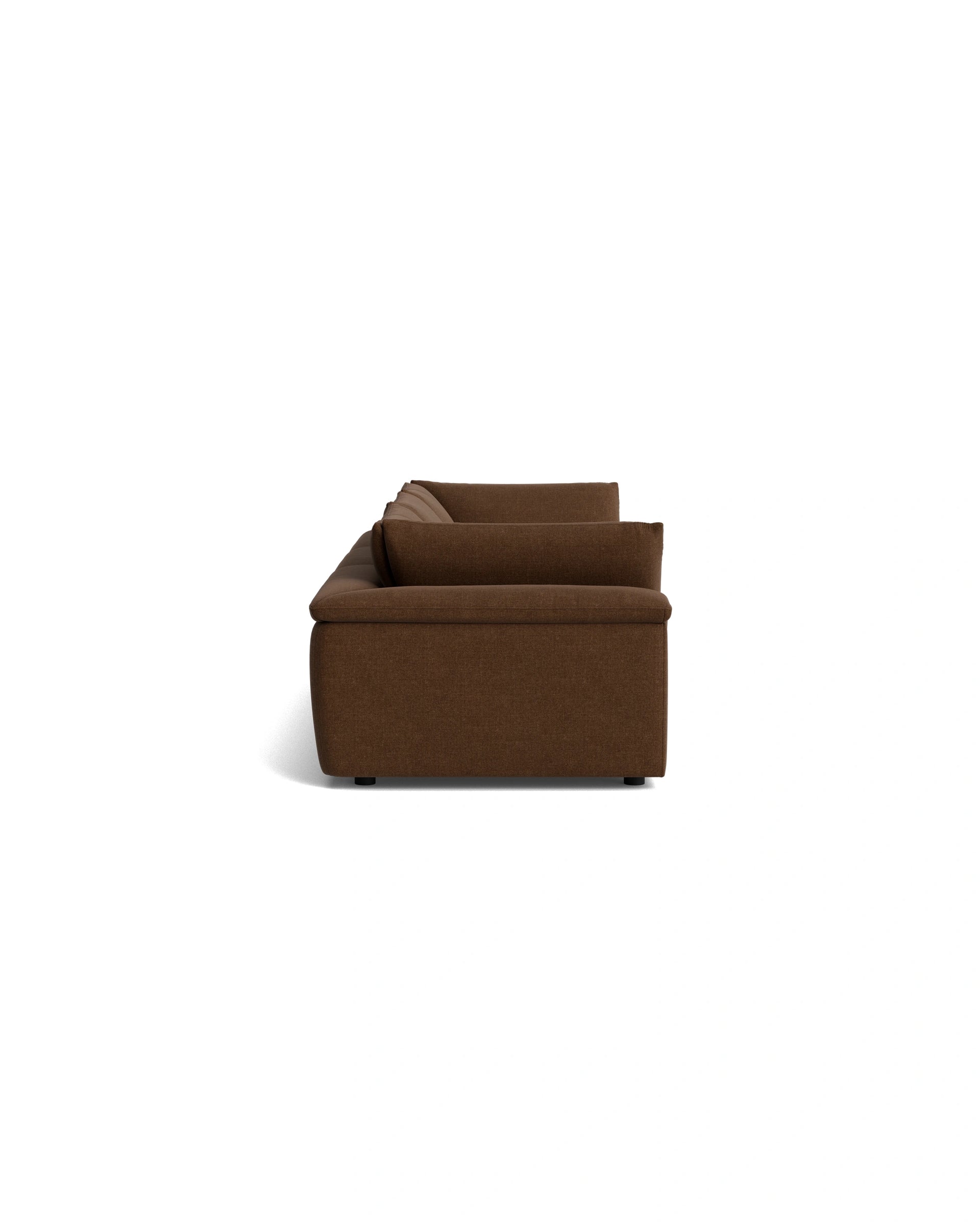 Melt 4 Seater Sofa - Fossil Chocolate