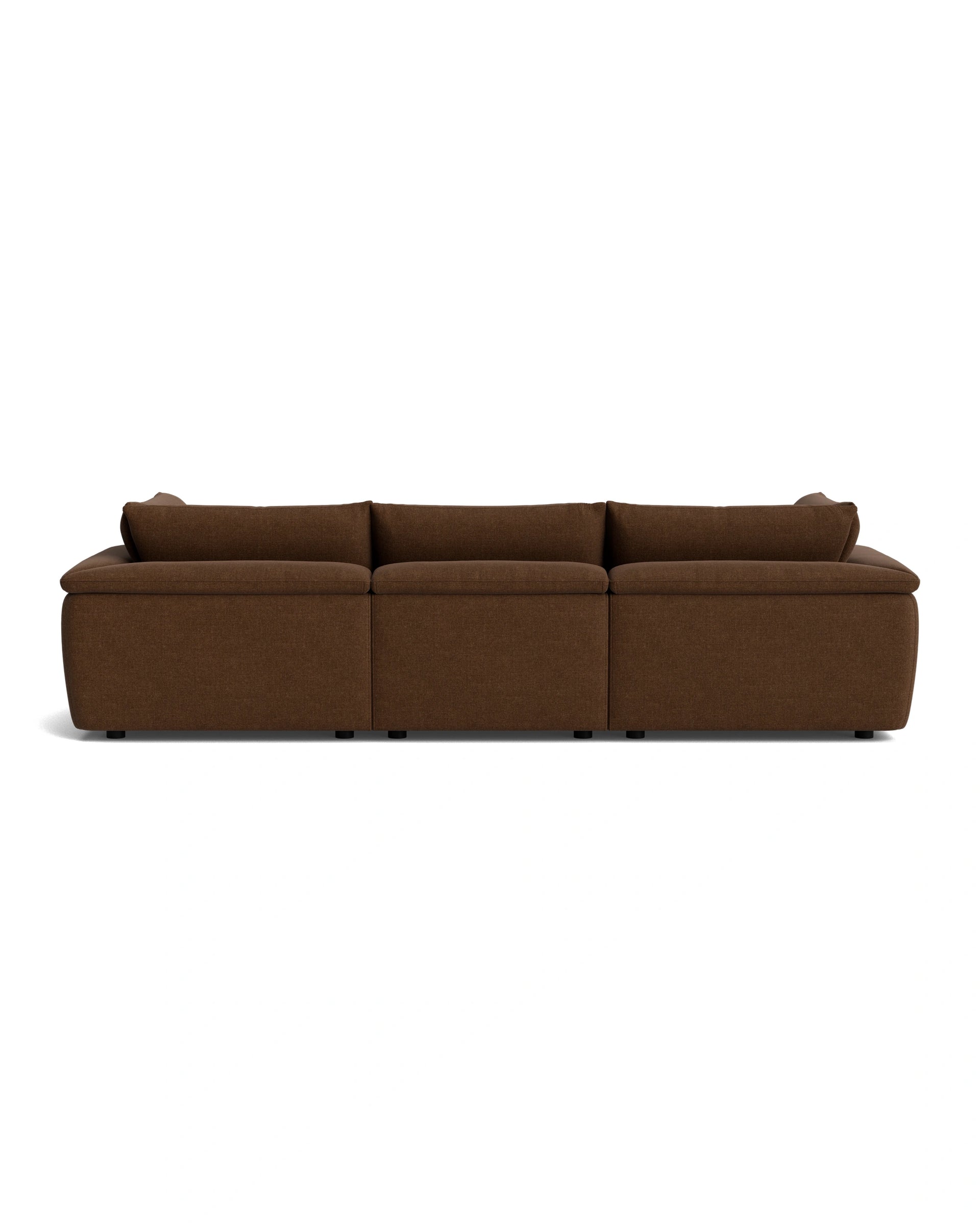 Melt 4 Seater Sofa - Fossil Chocolate