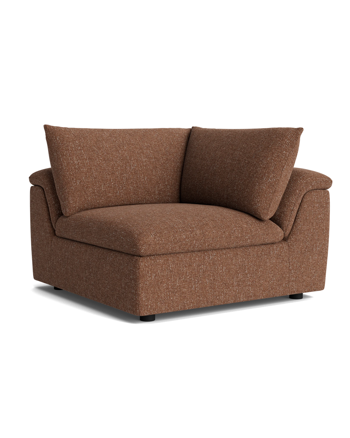 Melt Corner Sofa Module - Fleck Rust