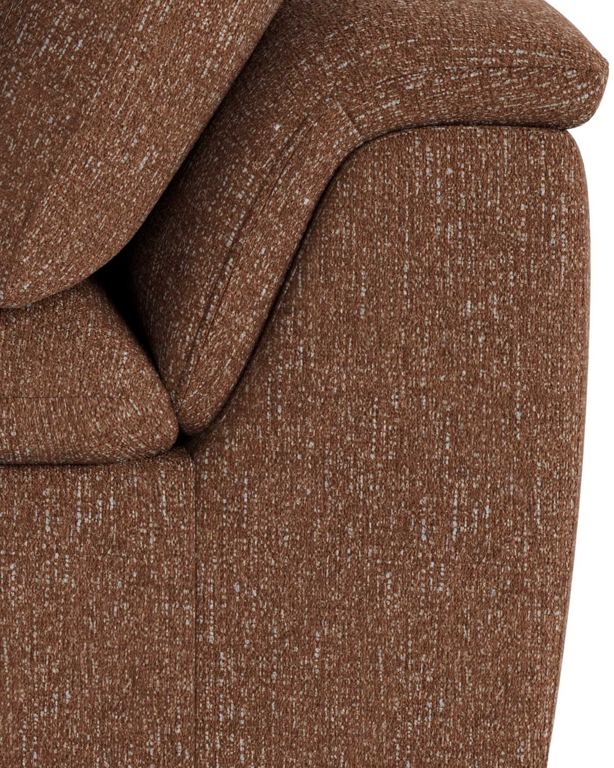 Melt Corner Sofa Module - Fleck Rust