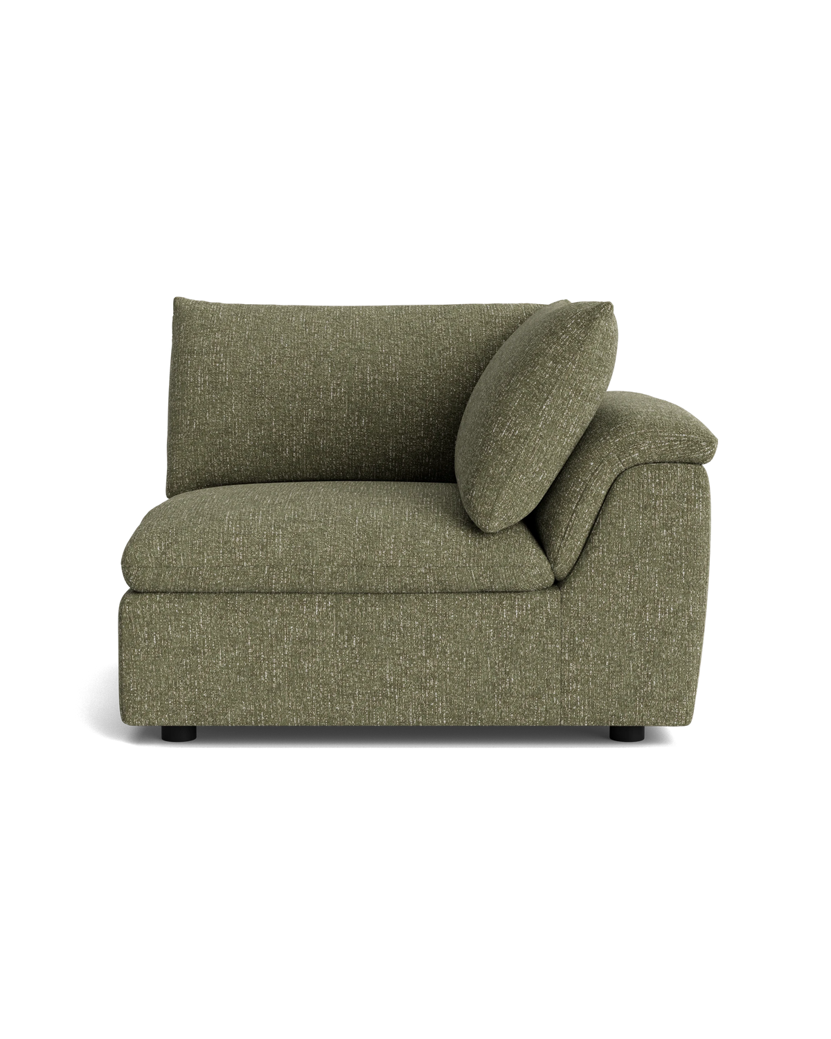 Melt Corner Sofa Module - Fleck Olive