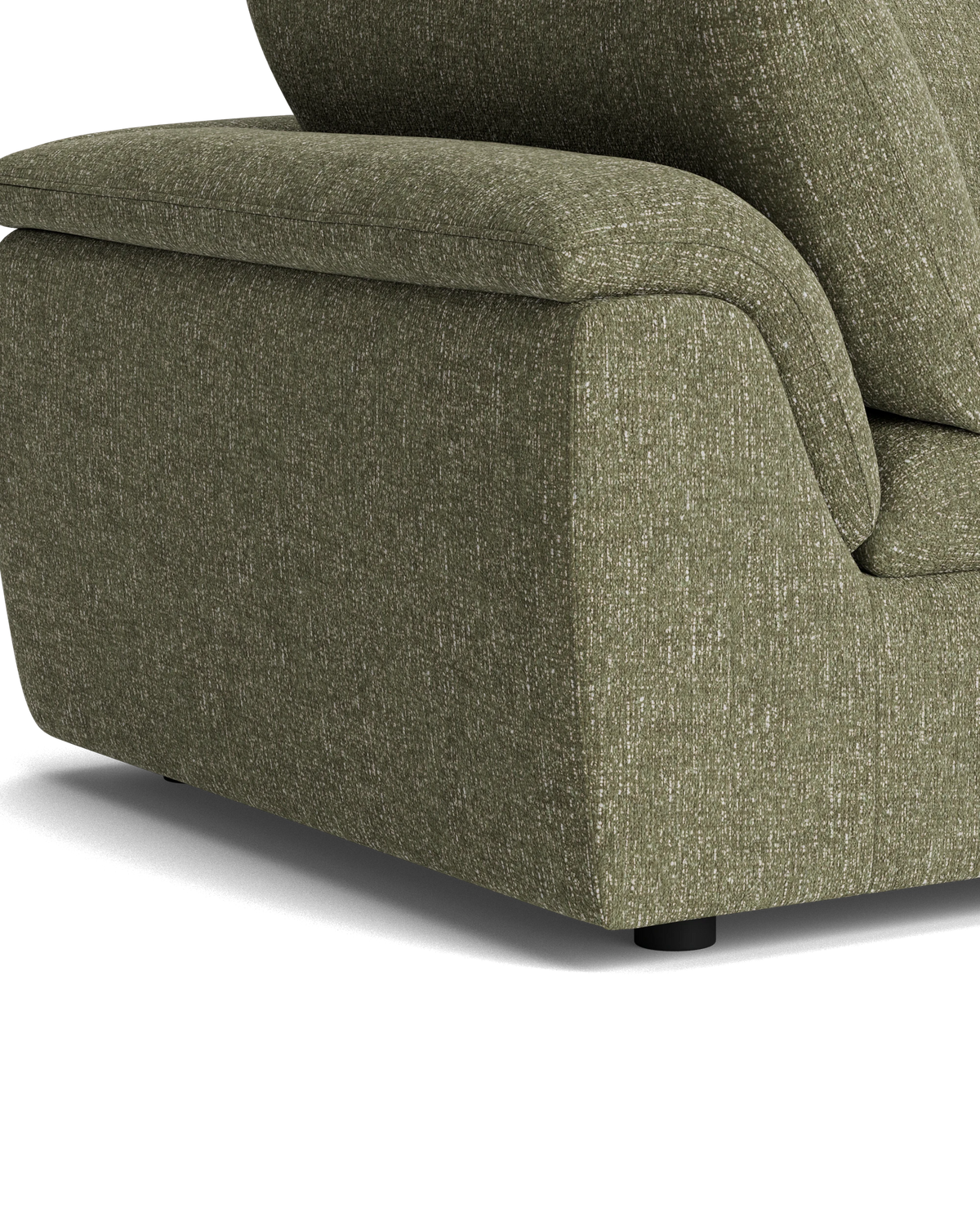 Melt Corner Sofa Module - Fleck Olive