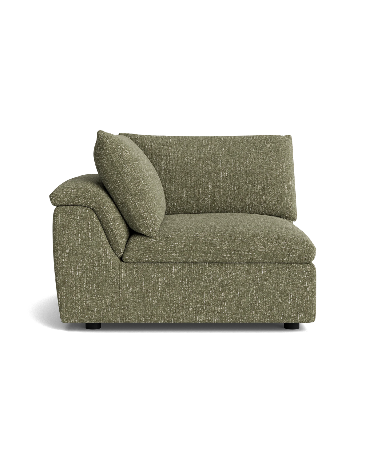 Melt Corner Sofa Module - Fleck Olive