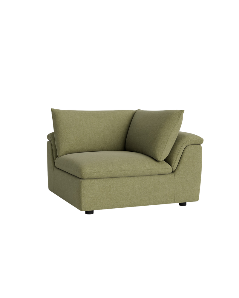 Melt Corner Sofa Module - Fossil Eucalyptus