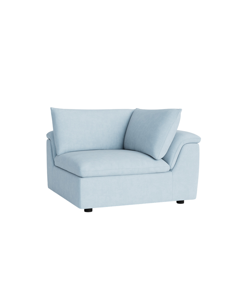 Melt Corner Sofa Module - Fossil Powder Blue