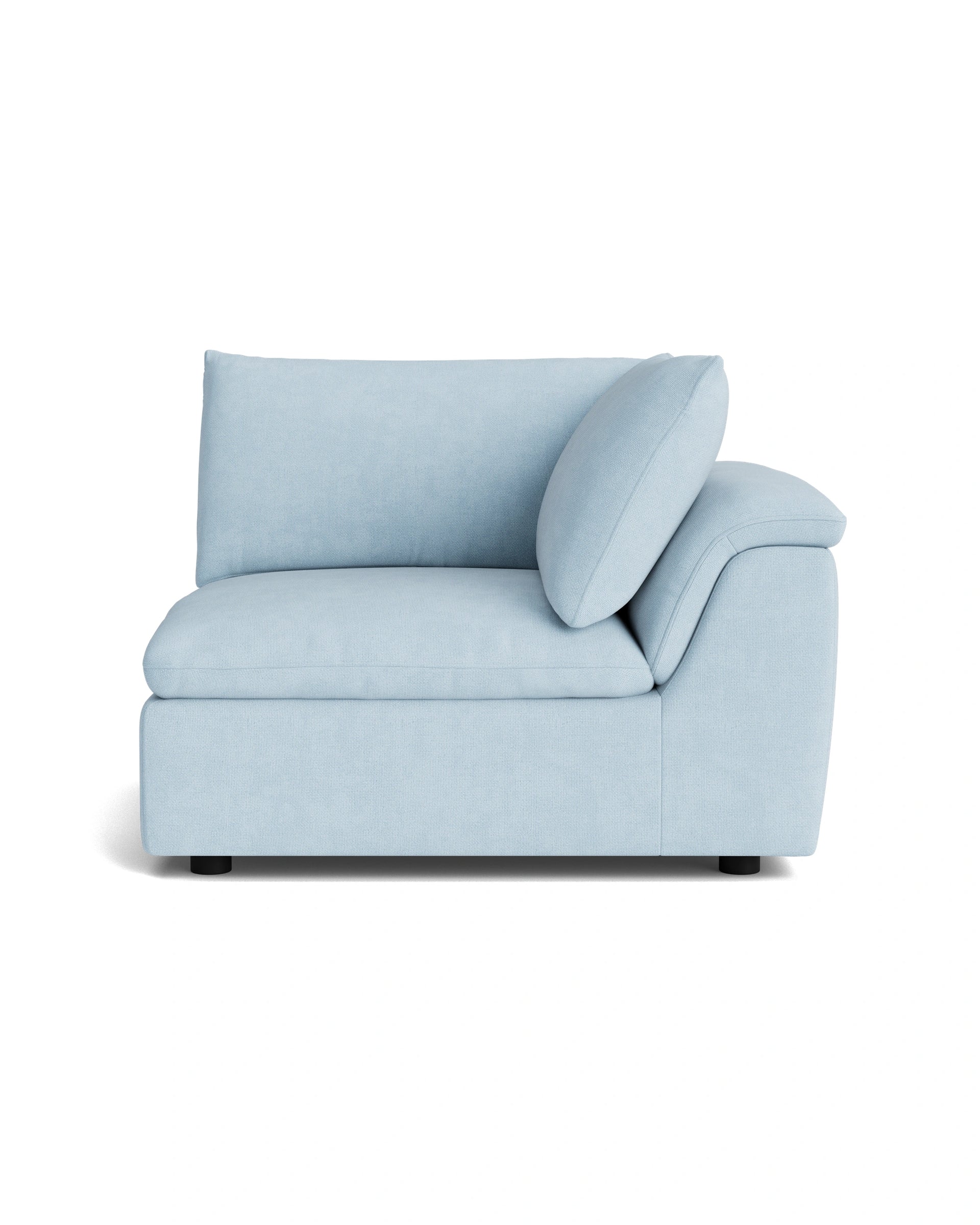 Melt Corner Sofa Module - Fossil Powder Blue