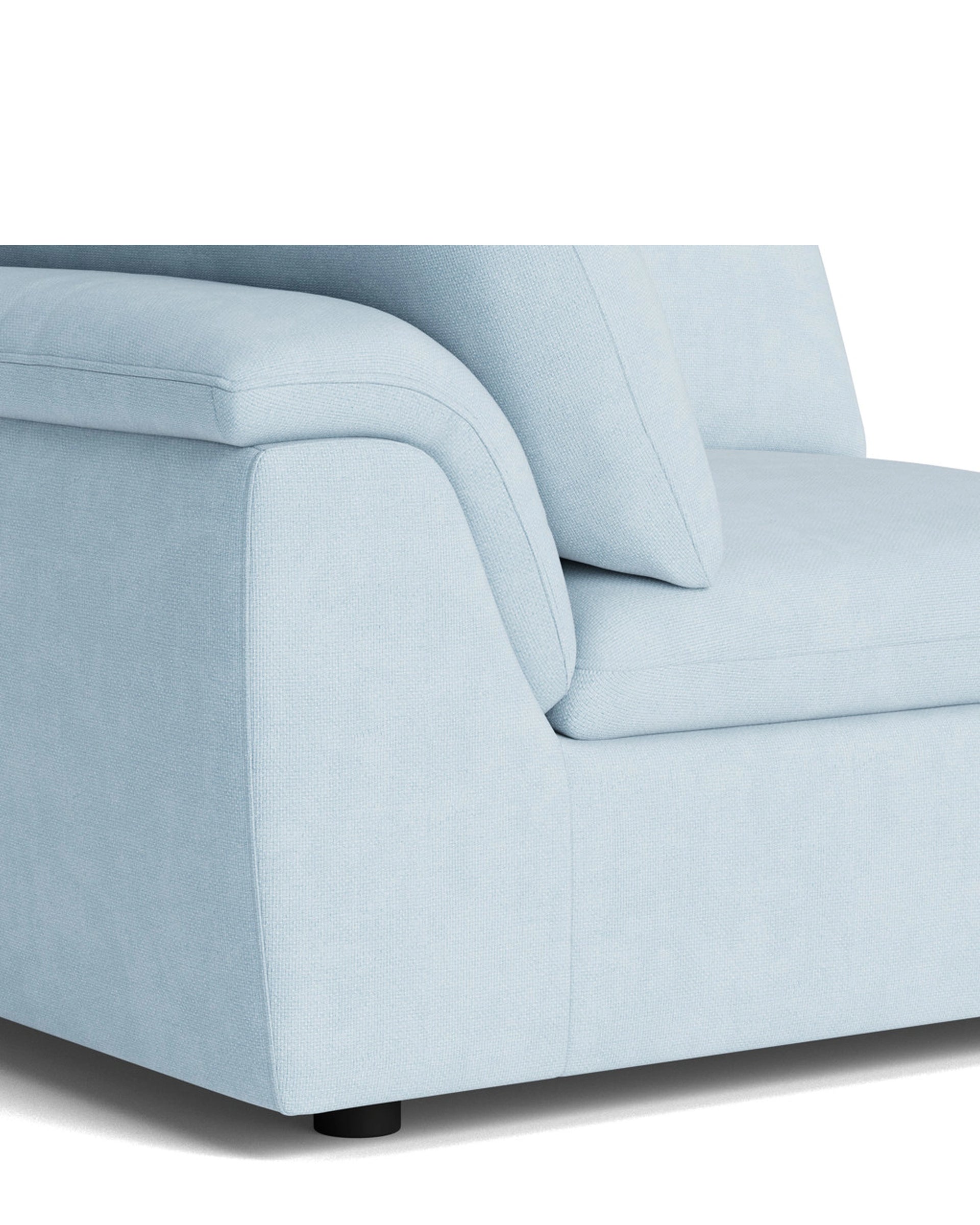 Melt Corner Sofa Module - Fossil Powder Blue