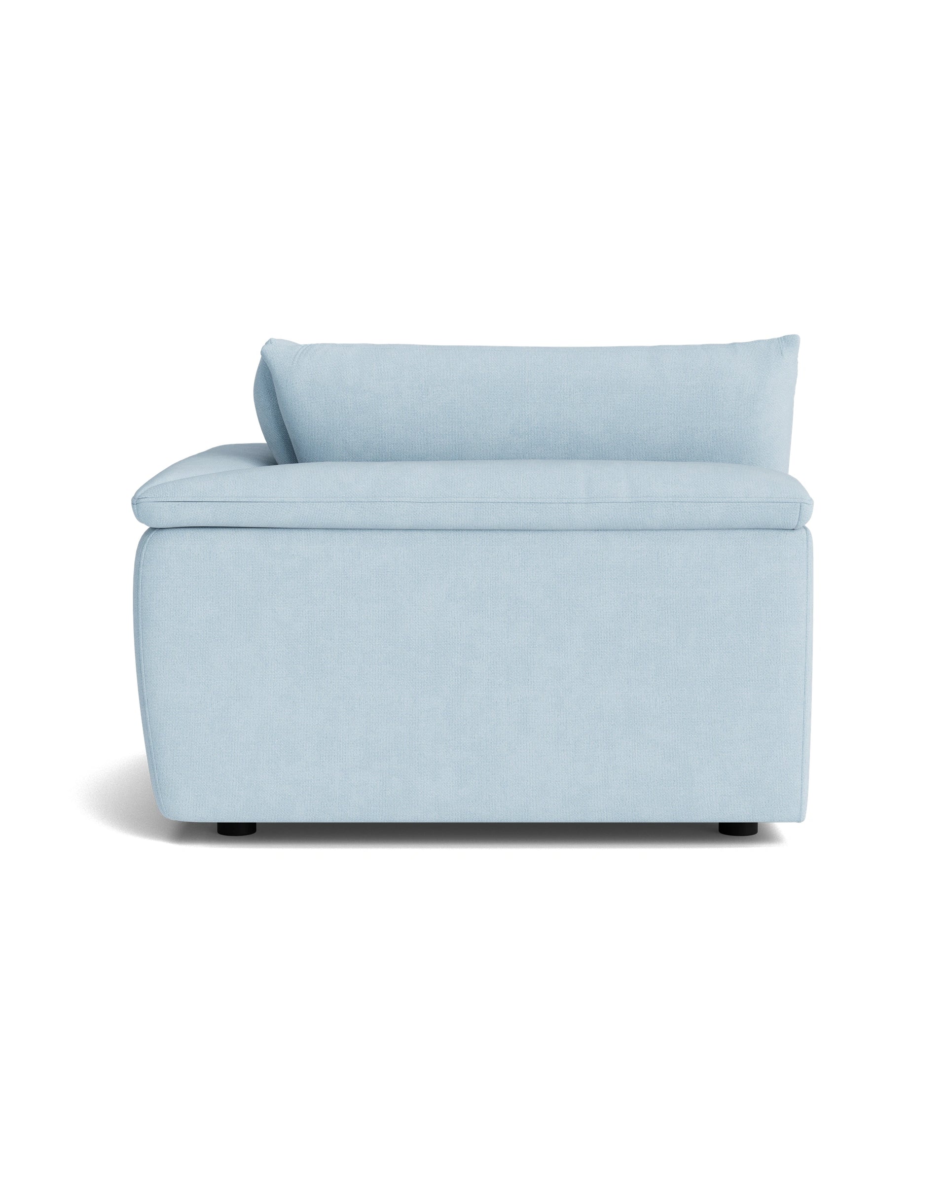 Melt Corner Sofa Module - Fossil Powder Blue