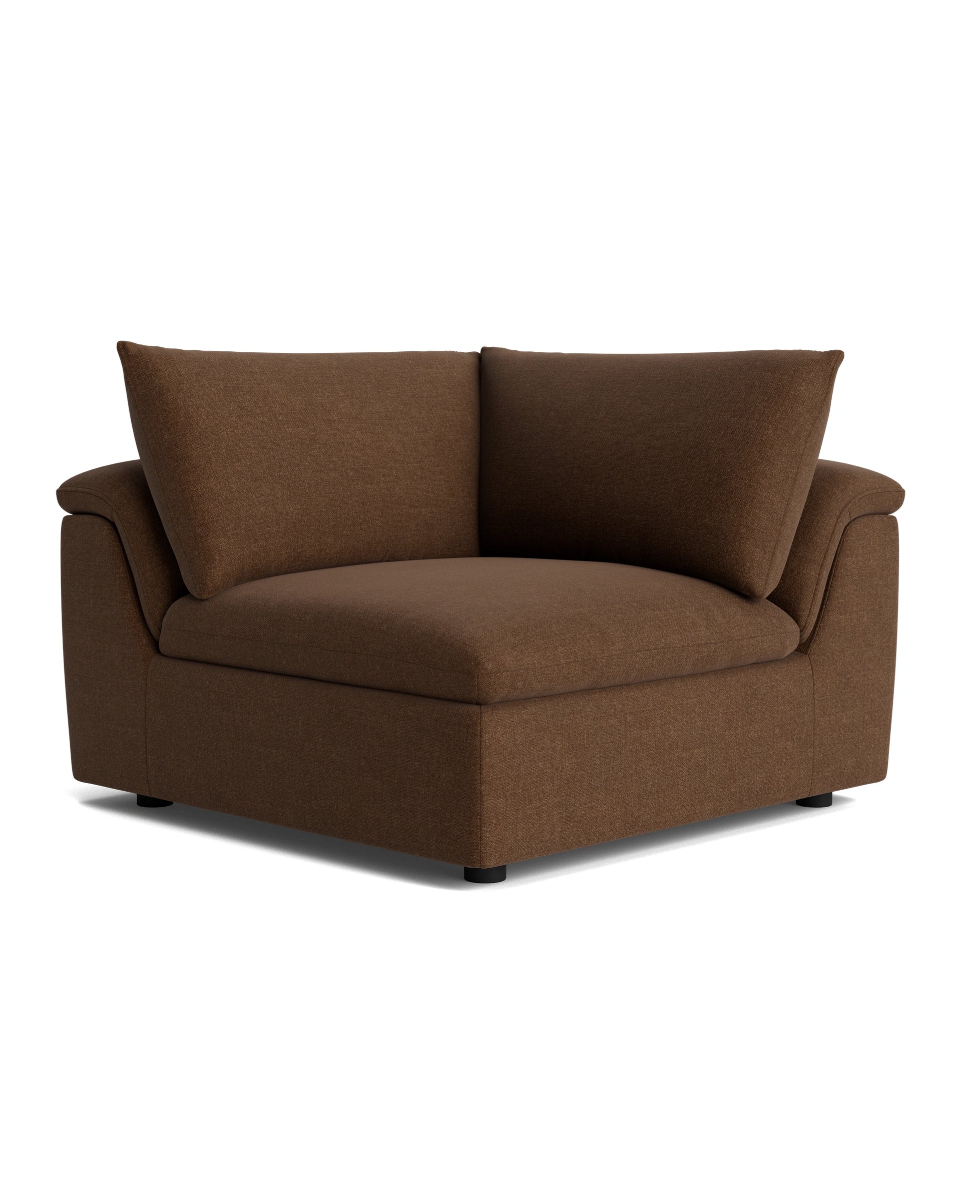 Melt Corner Sofa Module - Fossil Chocolate