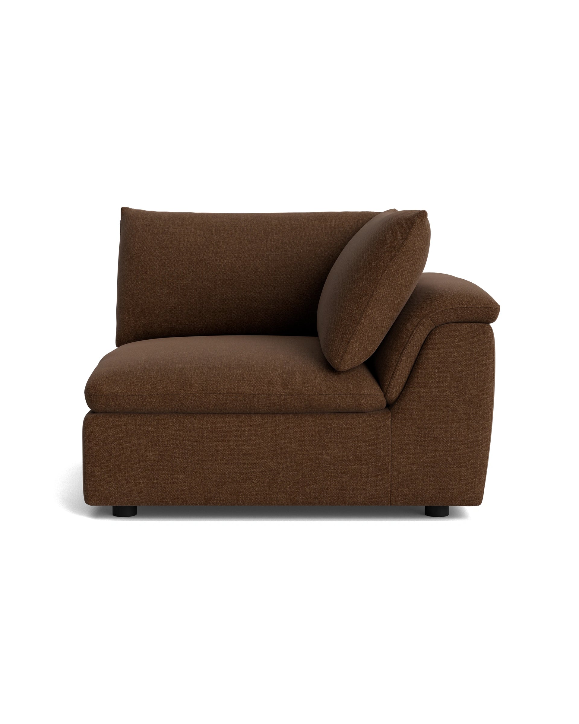 Melt Corner Sofa Module - Fossil Chocolate