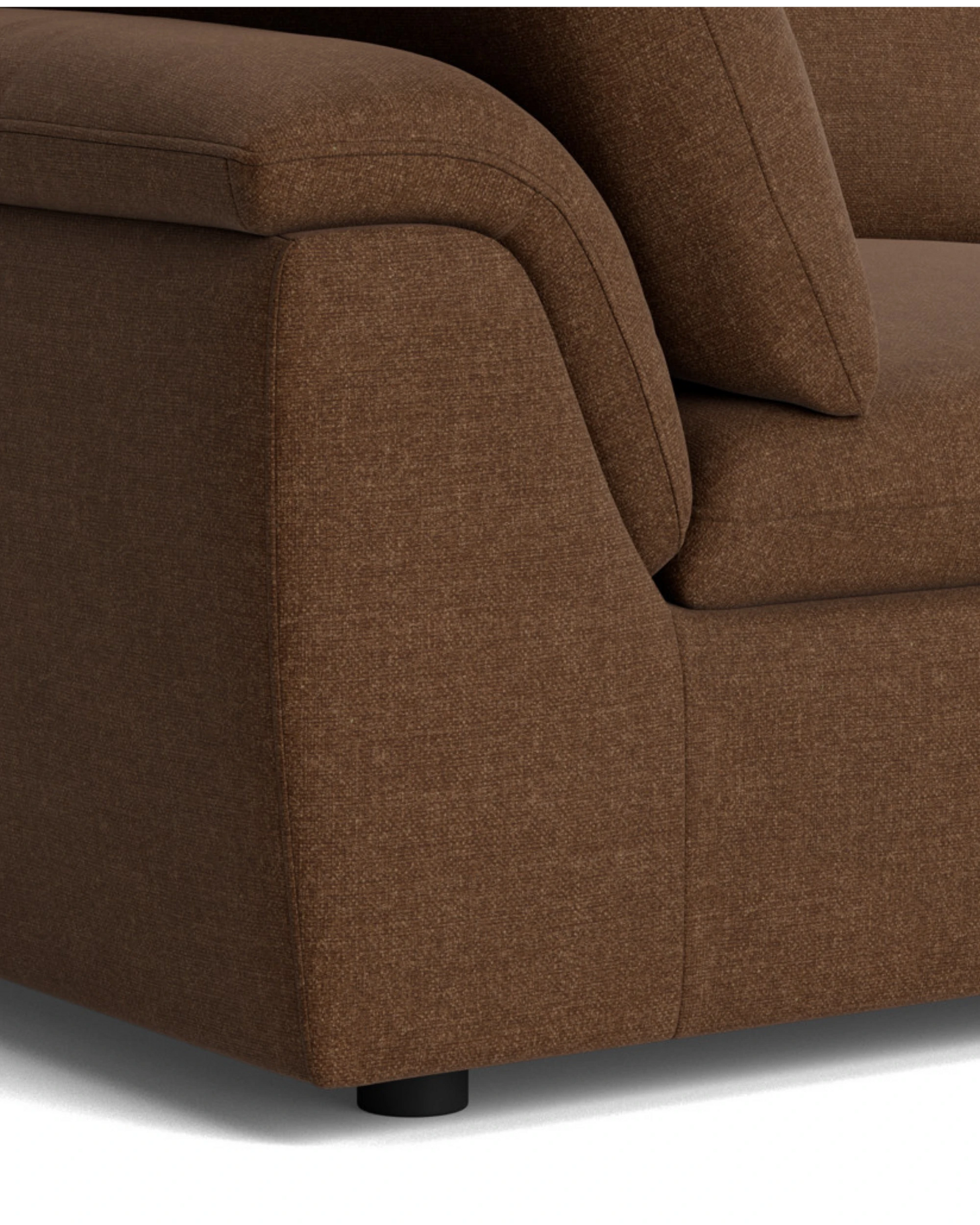 Melt Corner Sofa Module - Fossil Chocolate