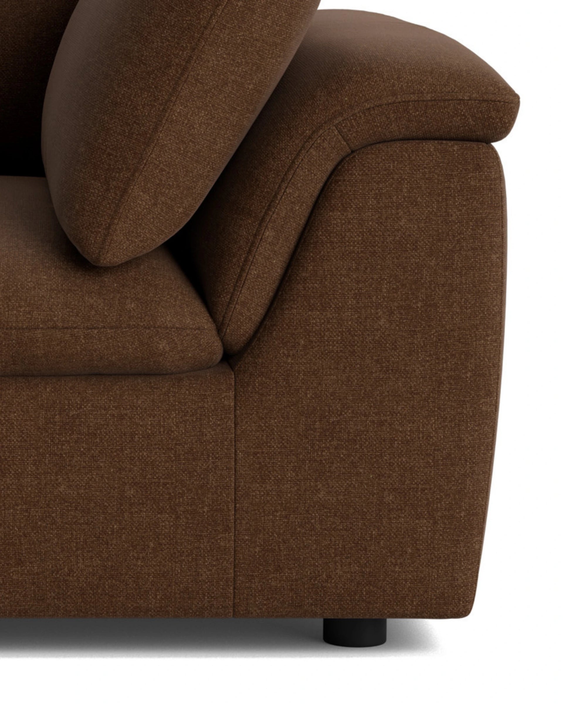 Melt Corner Sofa Module - Fossil Chocolate