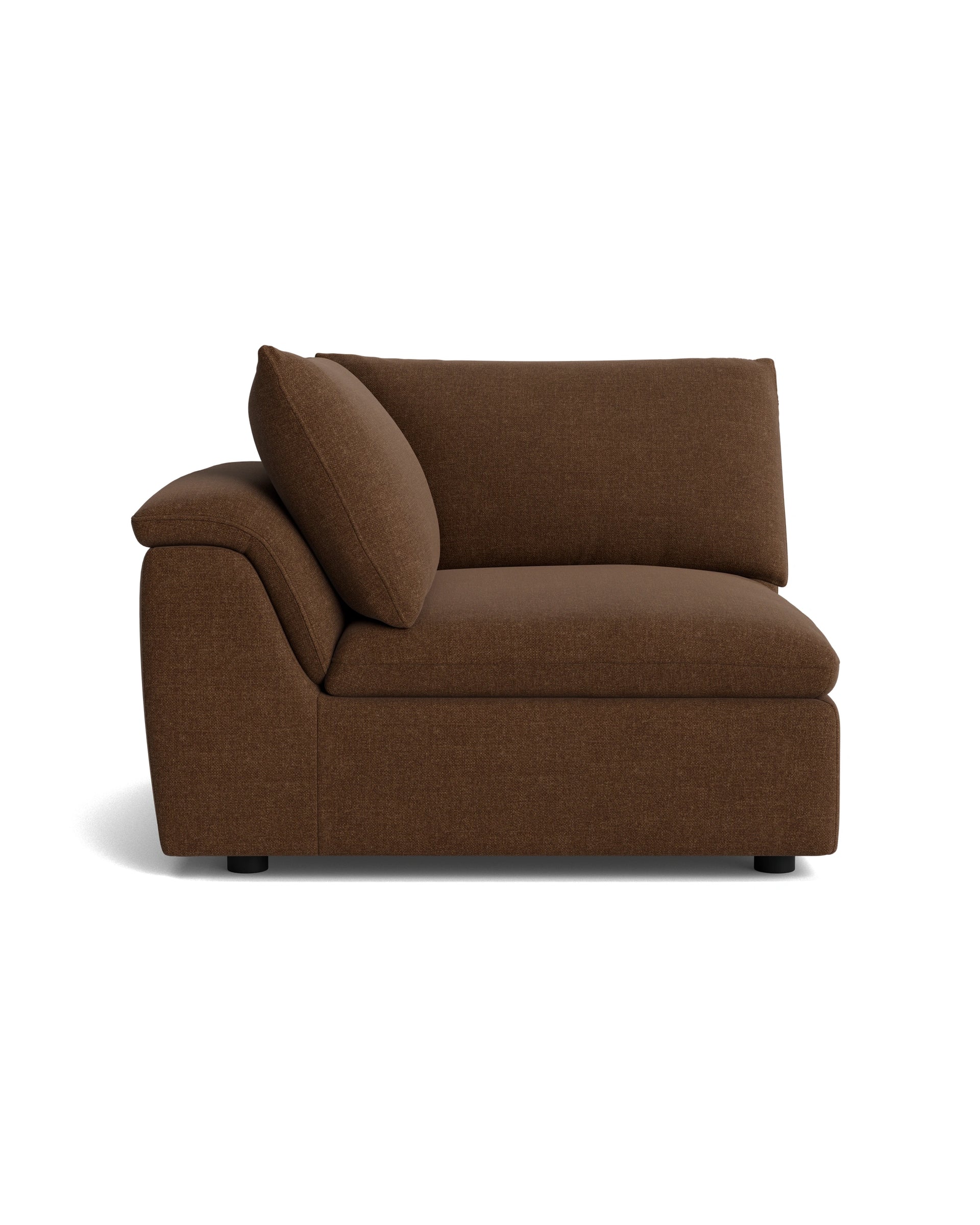 Melt Corner Sofa Module - Fossil Chocolate