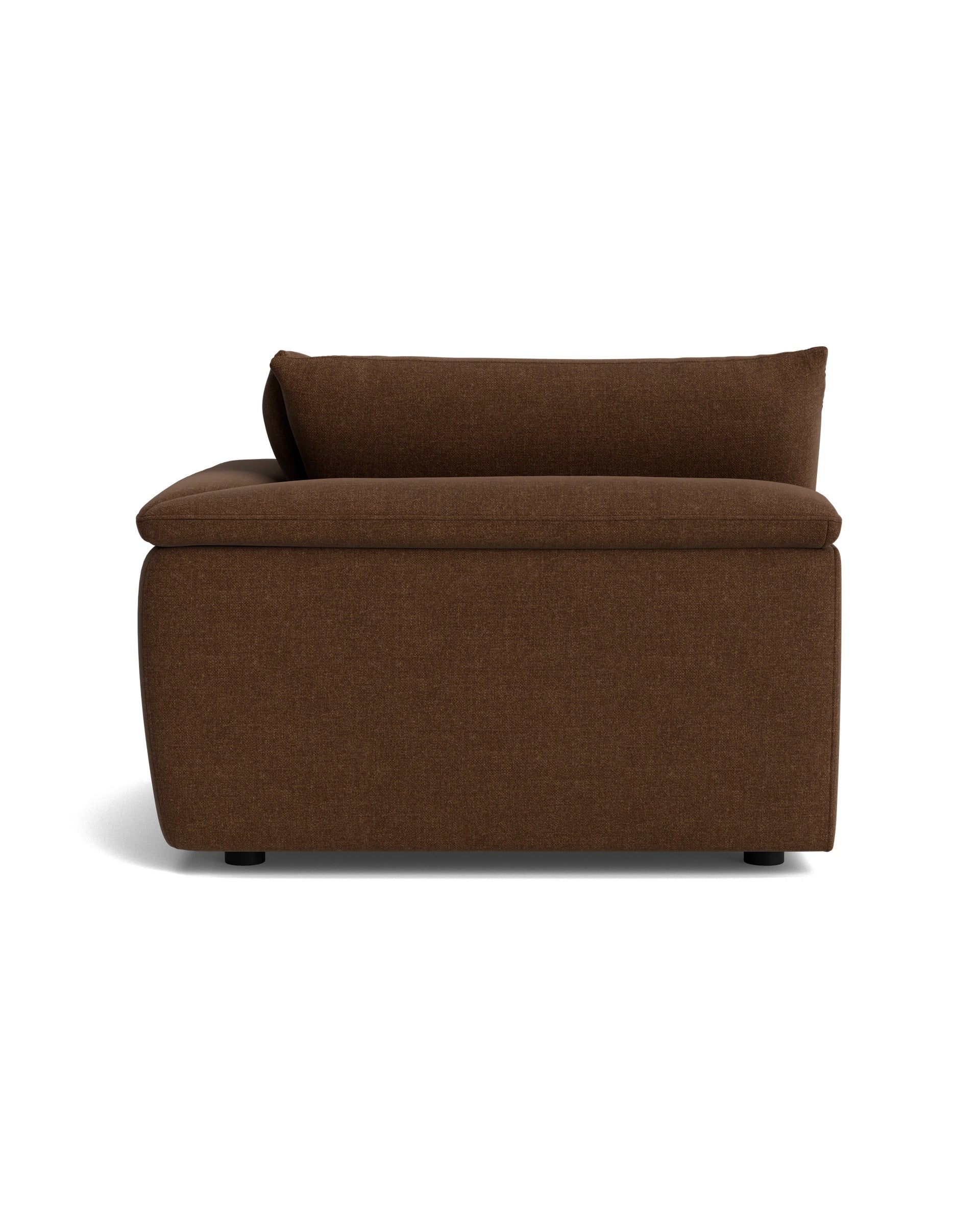 Melt Corner Sofa Module - Fossil Chocolate