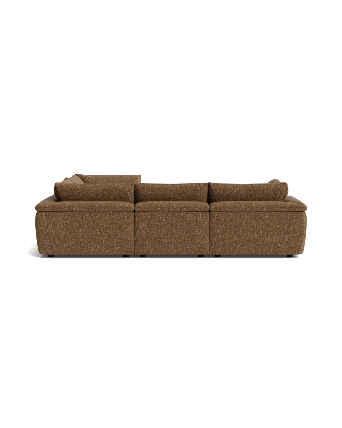 Melt Closed Chaise Sofa - Fleck Ginger