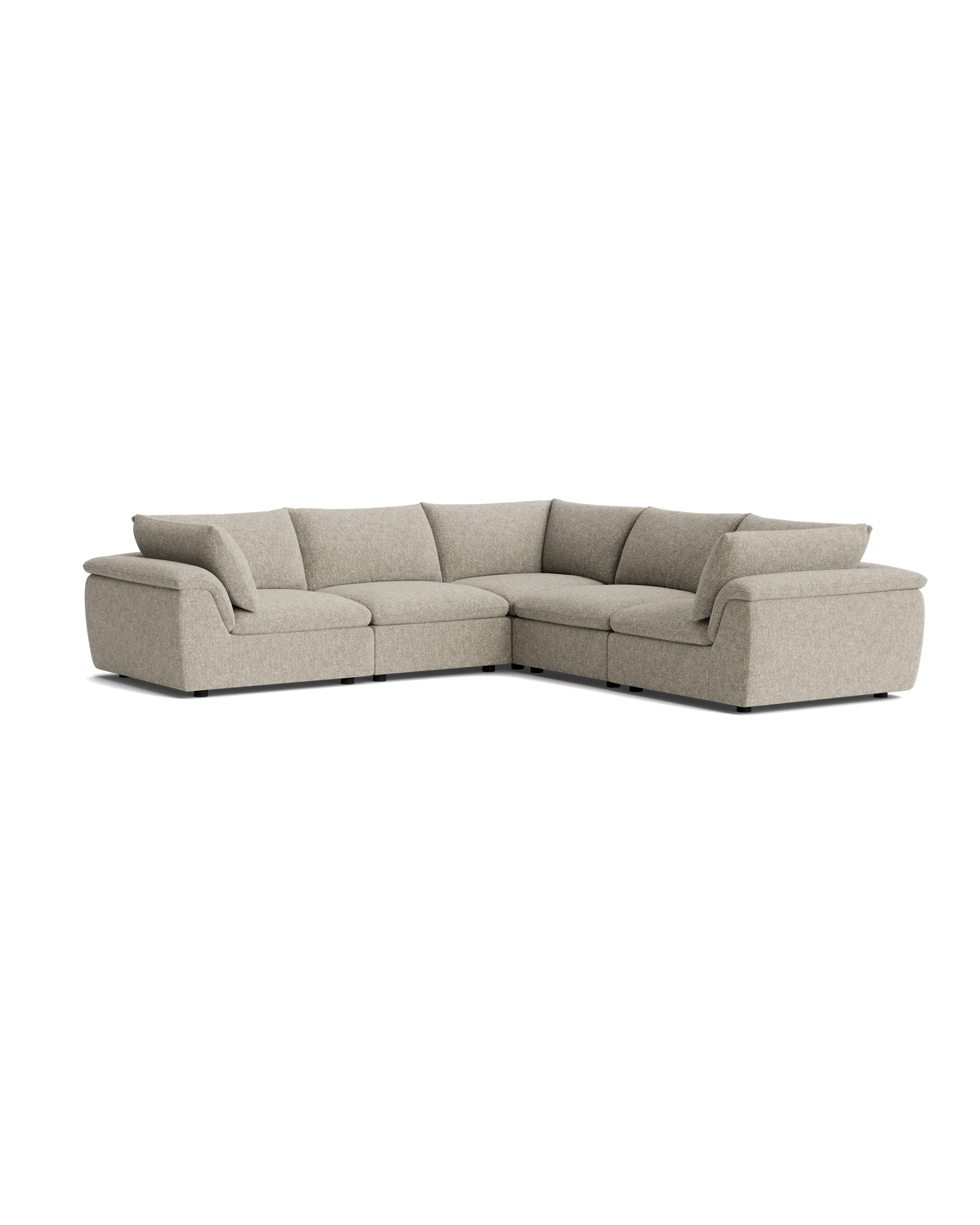 Melt Corner Sofa - Fleck Smoke