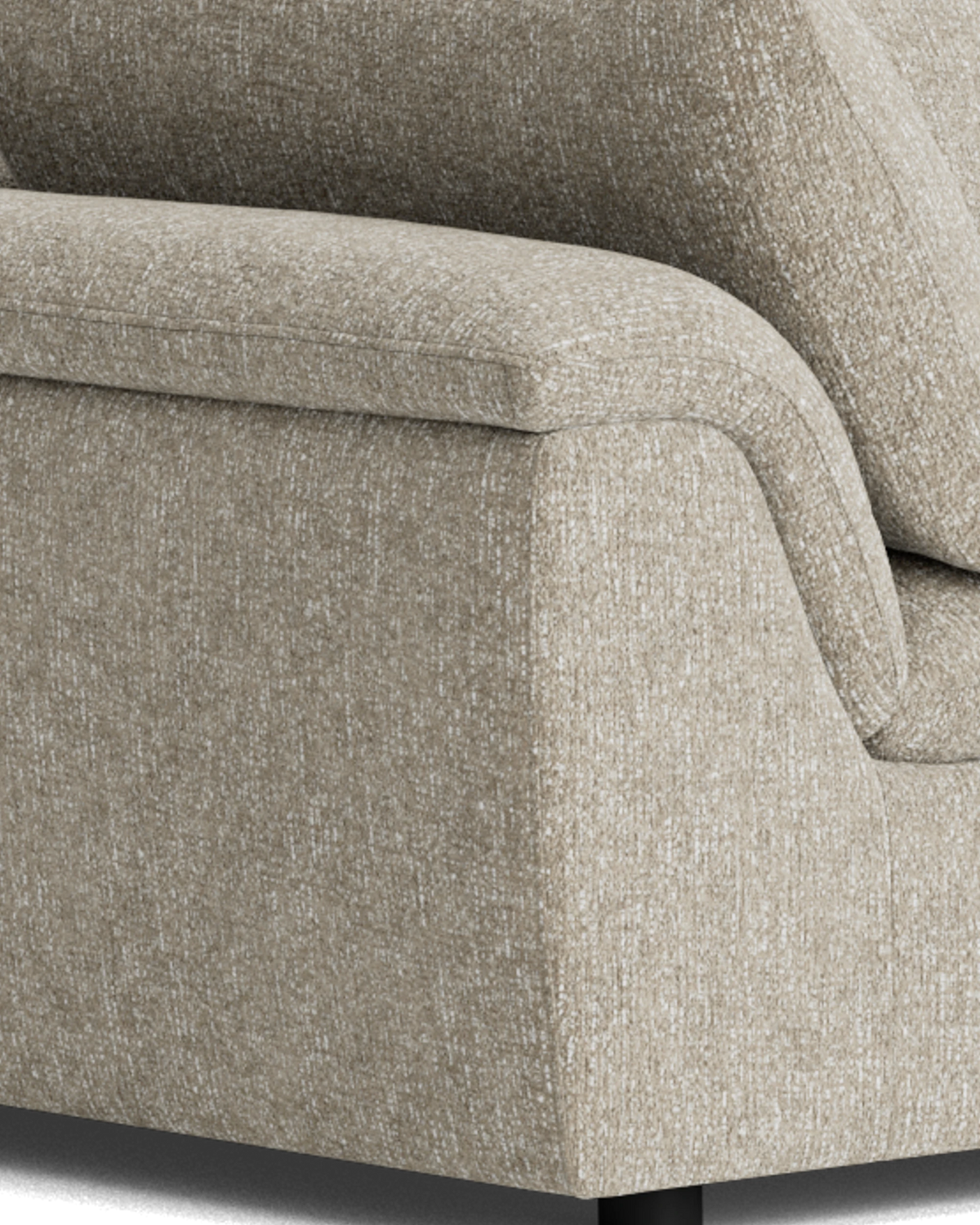 Melt Corner Sofa - Fleck Smoke