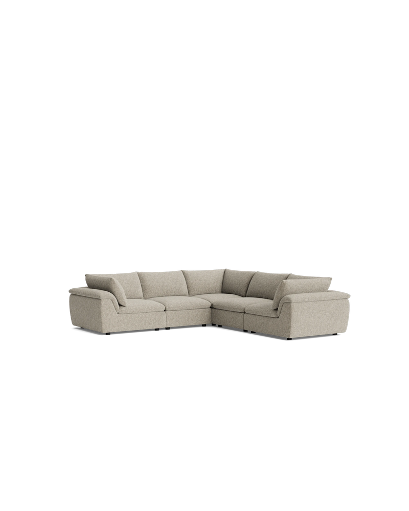 Melt Corner Sofa - Fleck Smoke