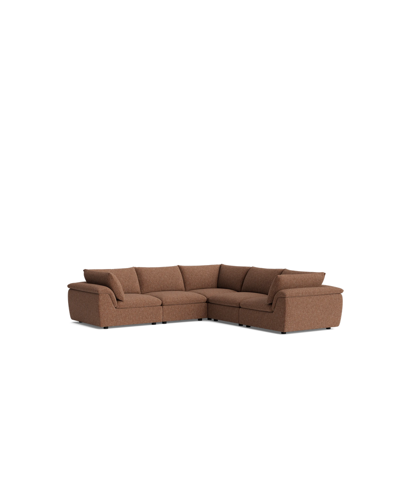 Melt Corner Sofa - Fleck Rust