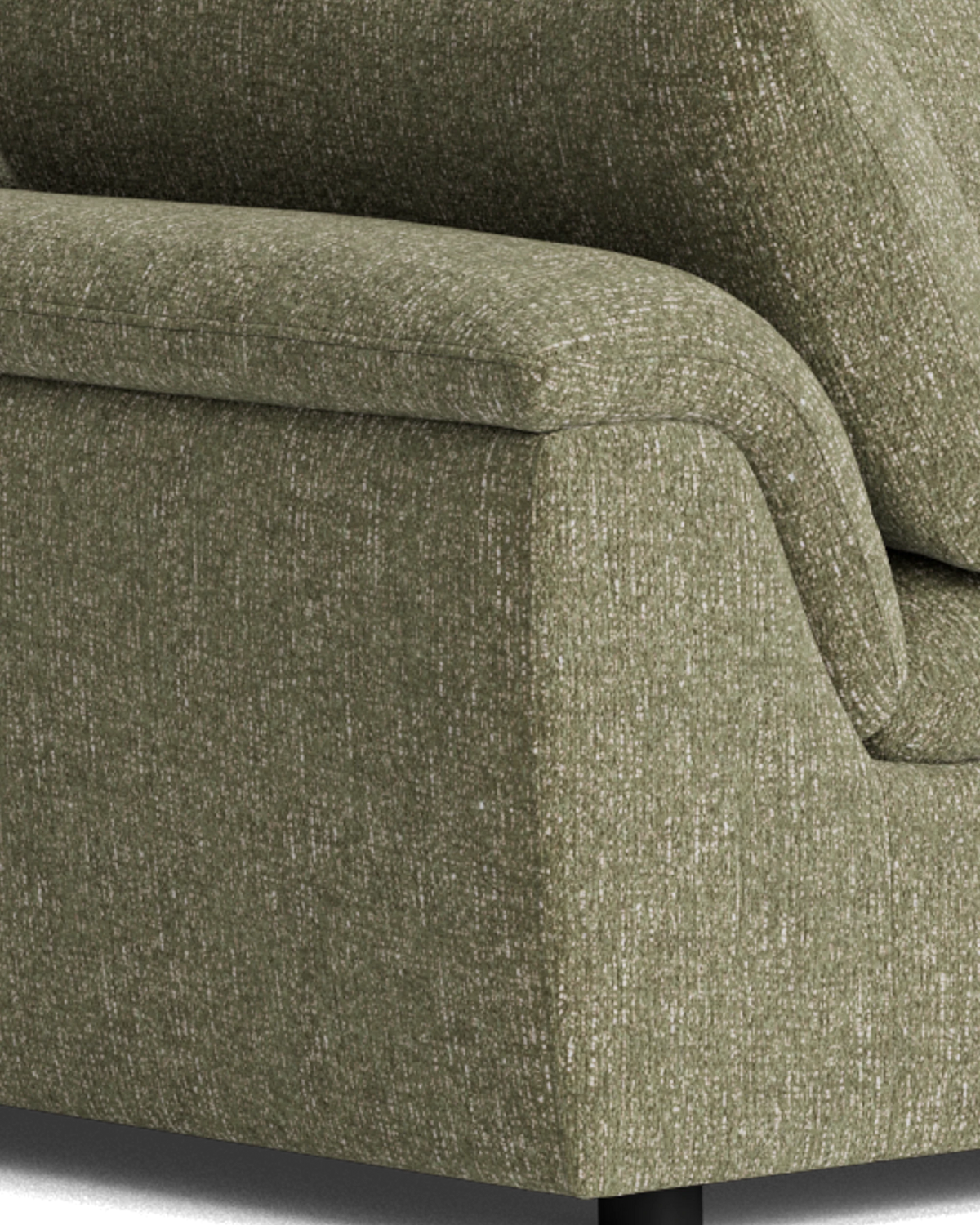 Melt Corner Sofa - Fleck Olive