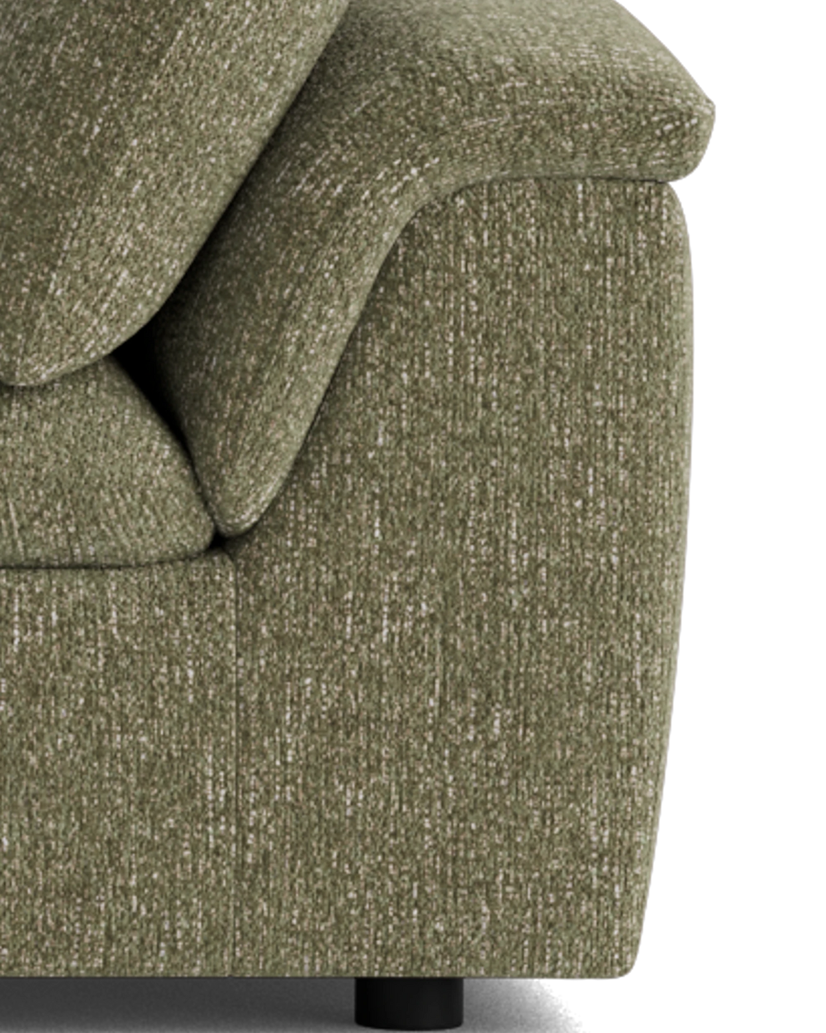 Melt Corner Sofa - Fleck Olive
