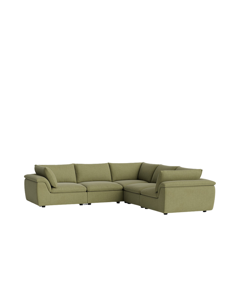 Melt Corner Sofa - Fossil Eucalyptus