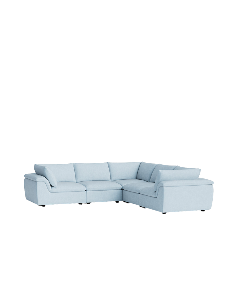 Melt Corner Sofa - Fossil Powder Blue