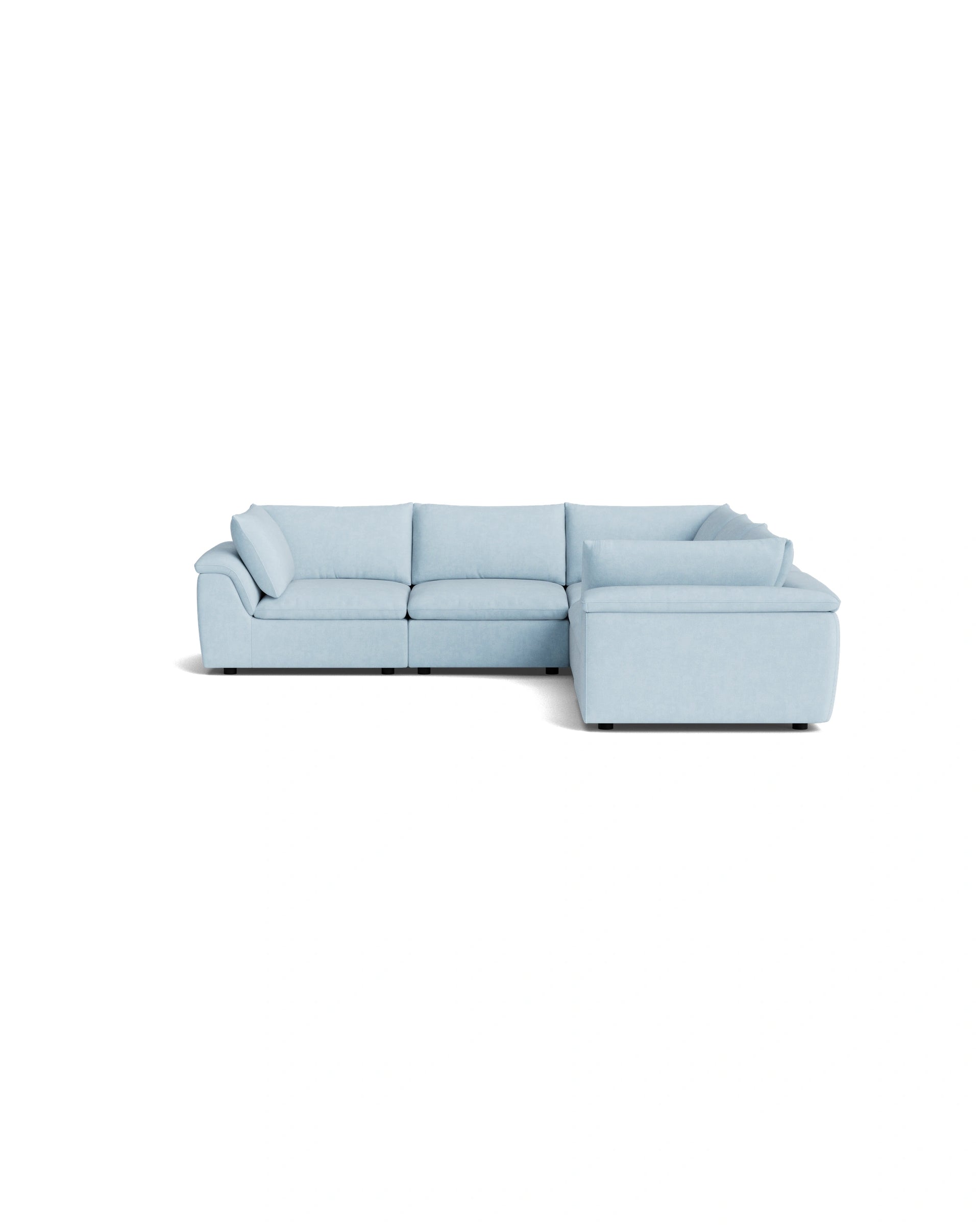 Melt Corner Sofa - Fossil Powder Blue