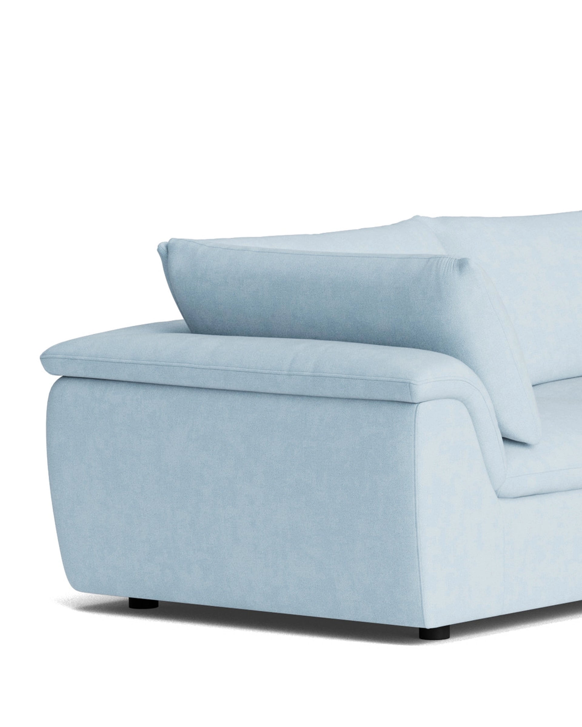 Melt Corner Sofa - Fossil Powder Blue