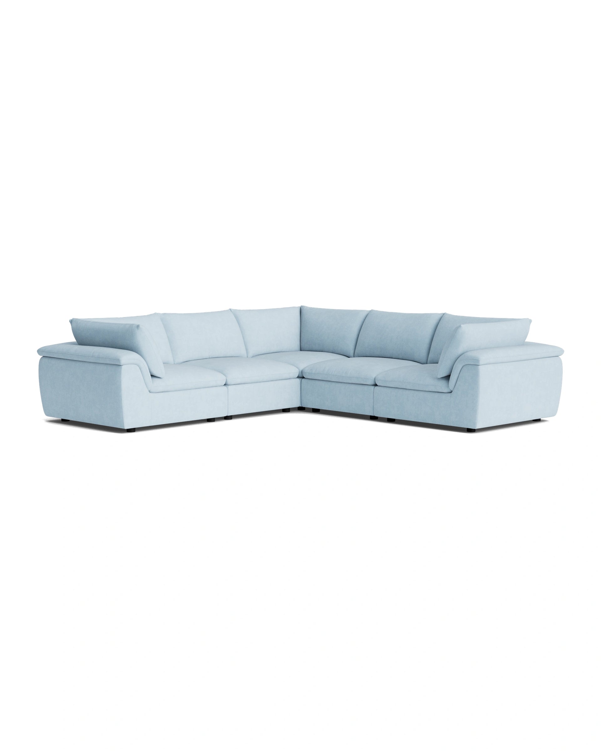 Melt Corner Sofa - Fossil Powder Blue