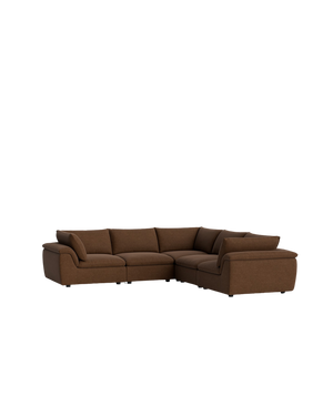 Melt Corner Sofa - Fossil Chocolate