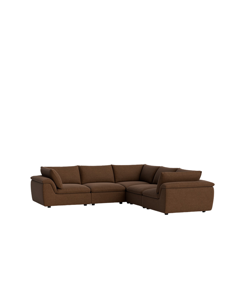 Melt Corner Sofa - Fossil Chocolate