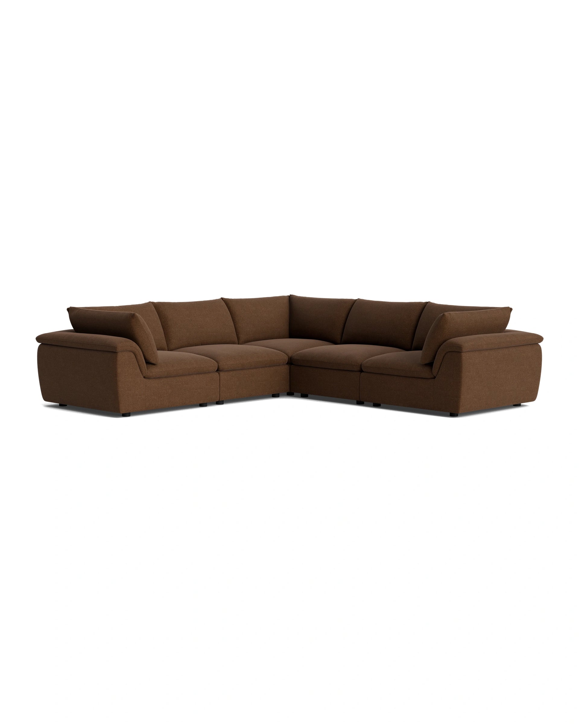 Melt Corner Sofa - Fossil Chocolate