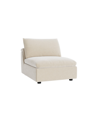 Melt Armless Middle Sofa Module - Eden Ecru