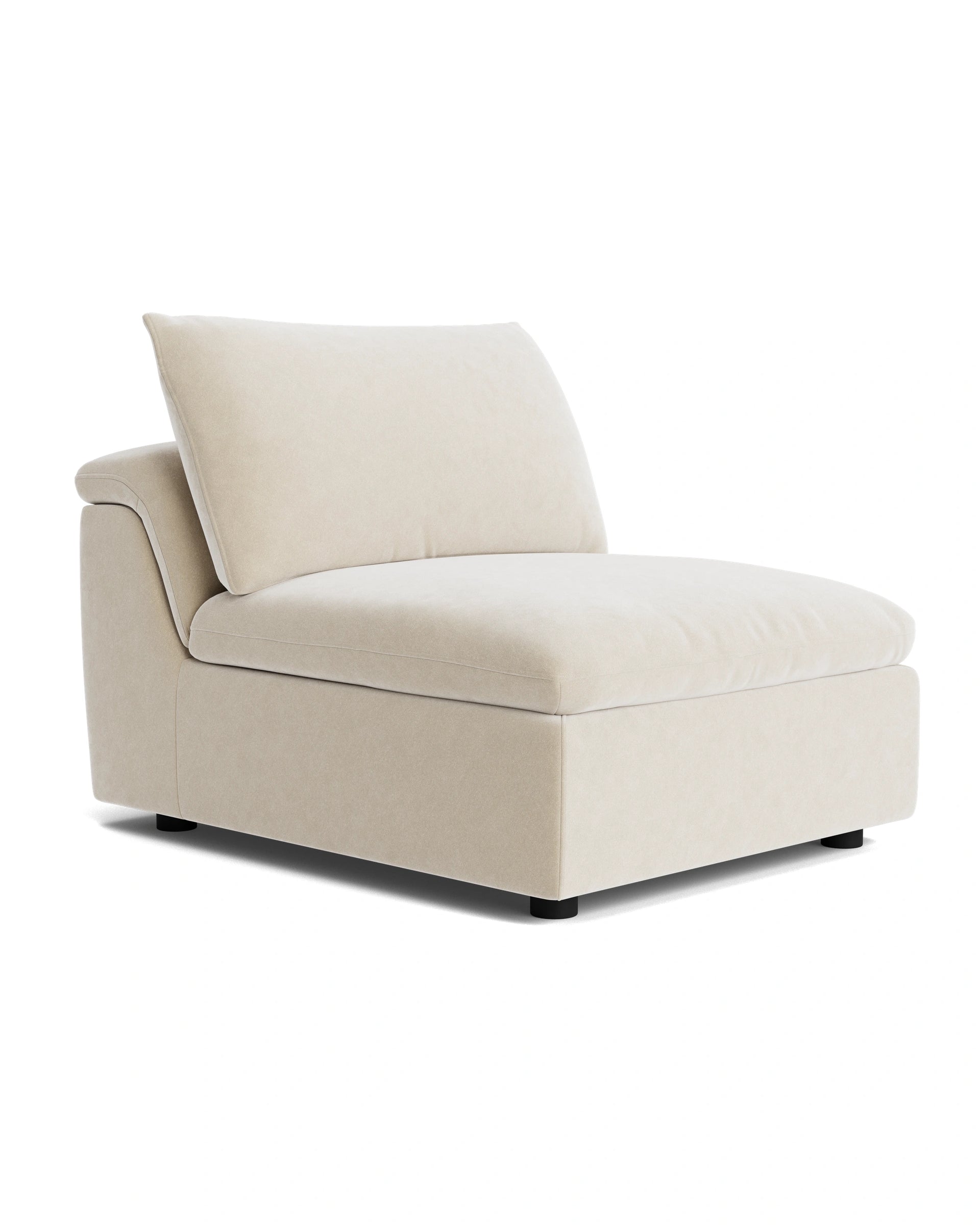 Melt Armless Middle Sofa Module - Eden Ecru
