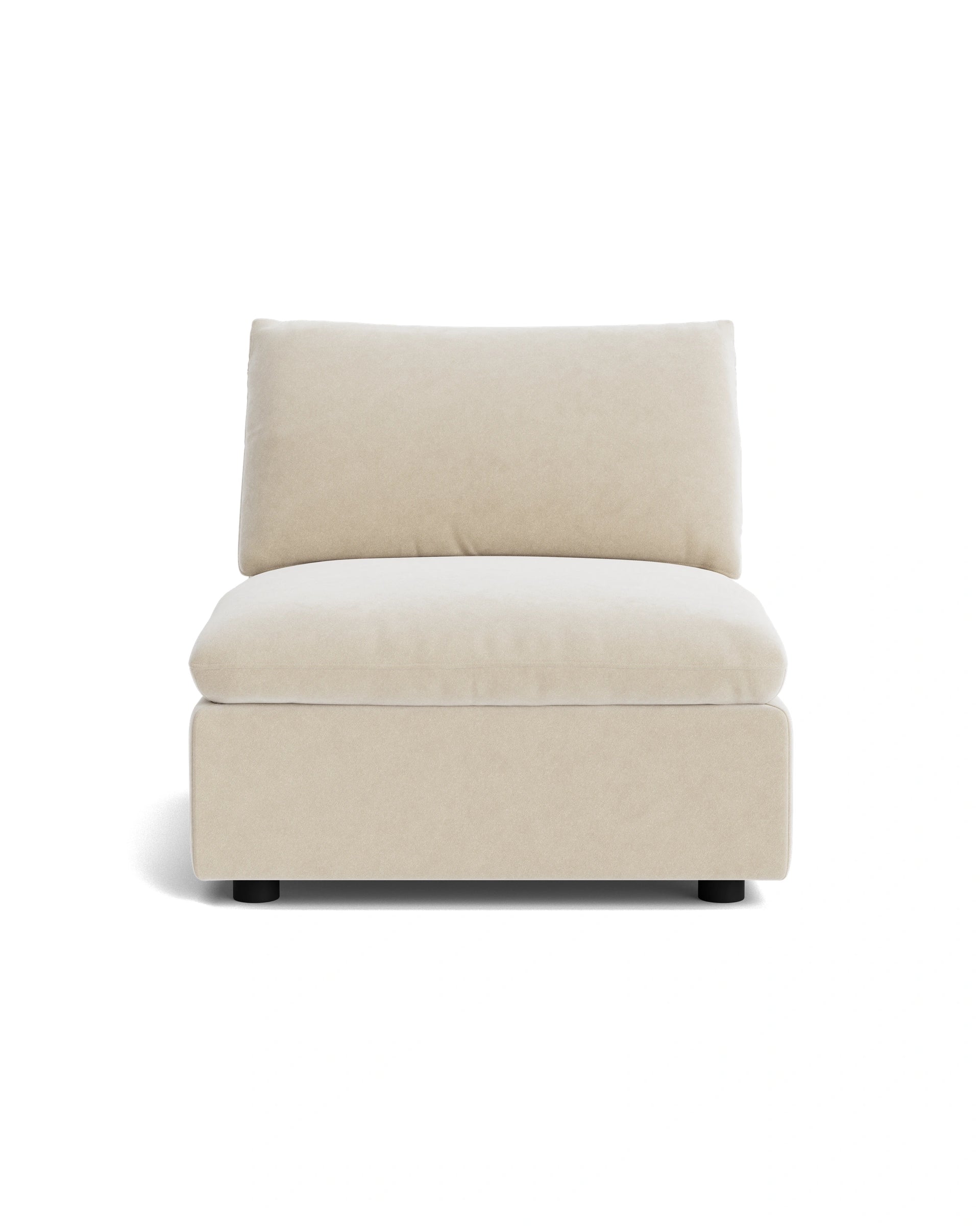 Melt Armless Middle Sofa Module - Eden Ecru