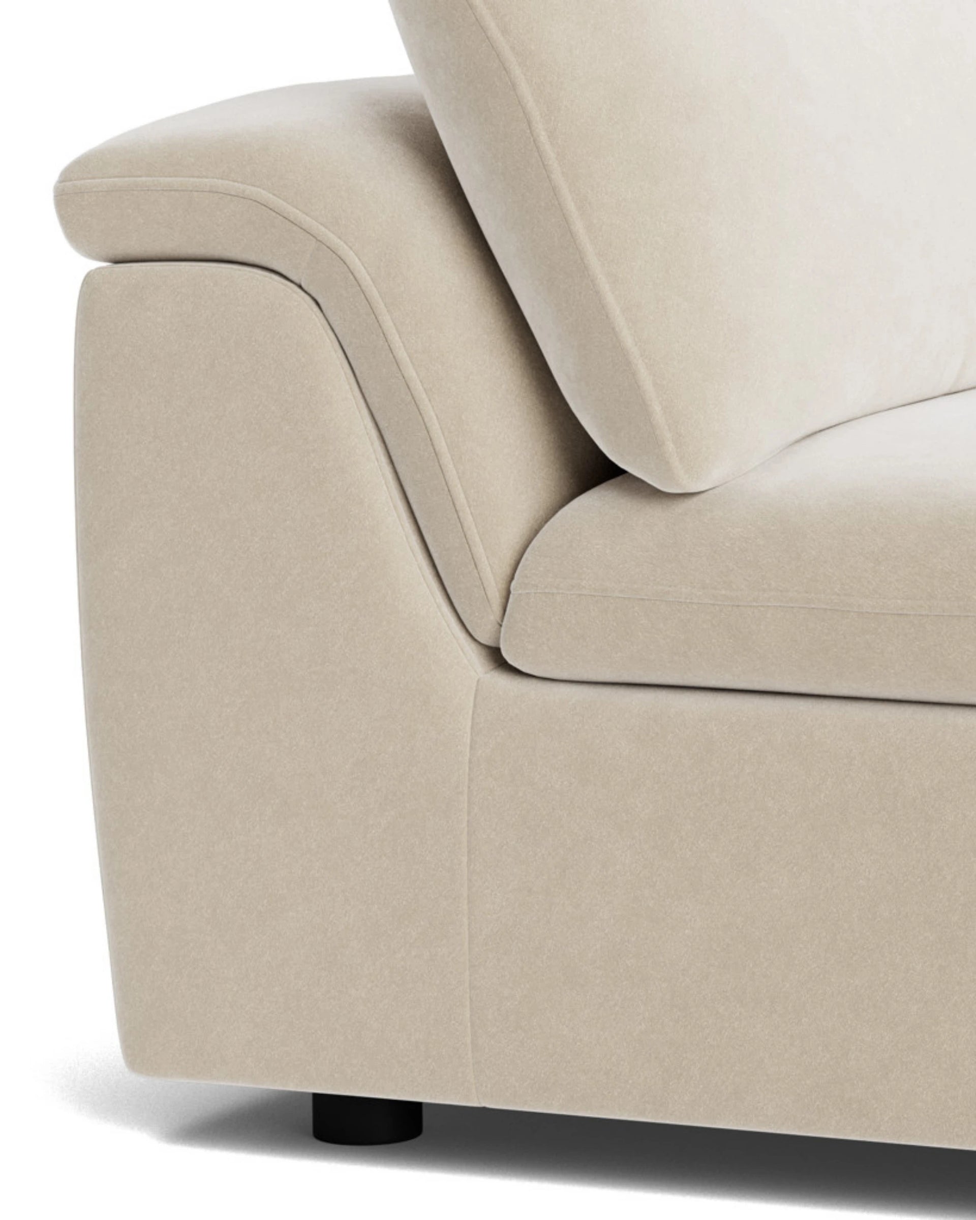 Melt Armless Middle Sofa Module - Eden Ecru