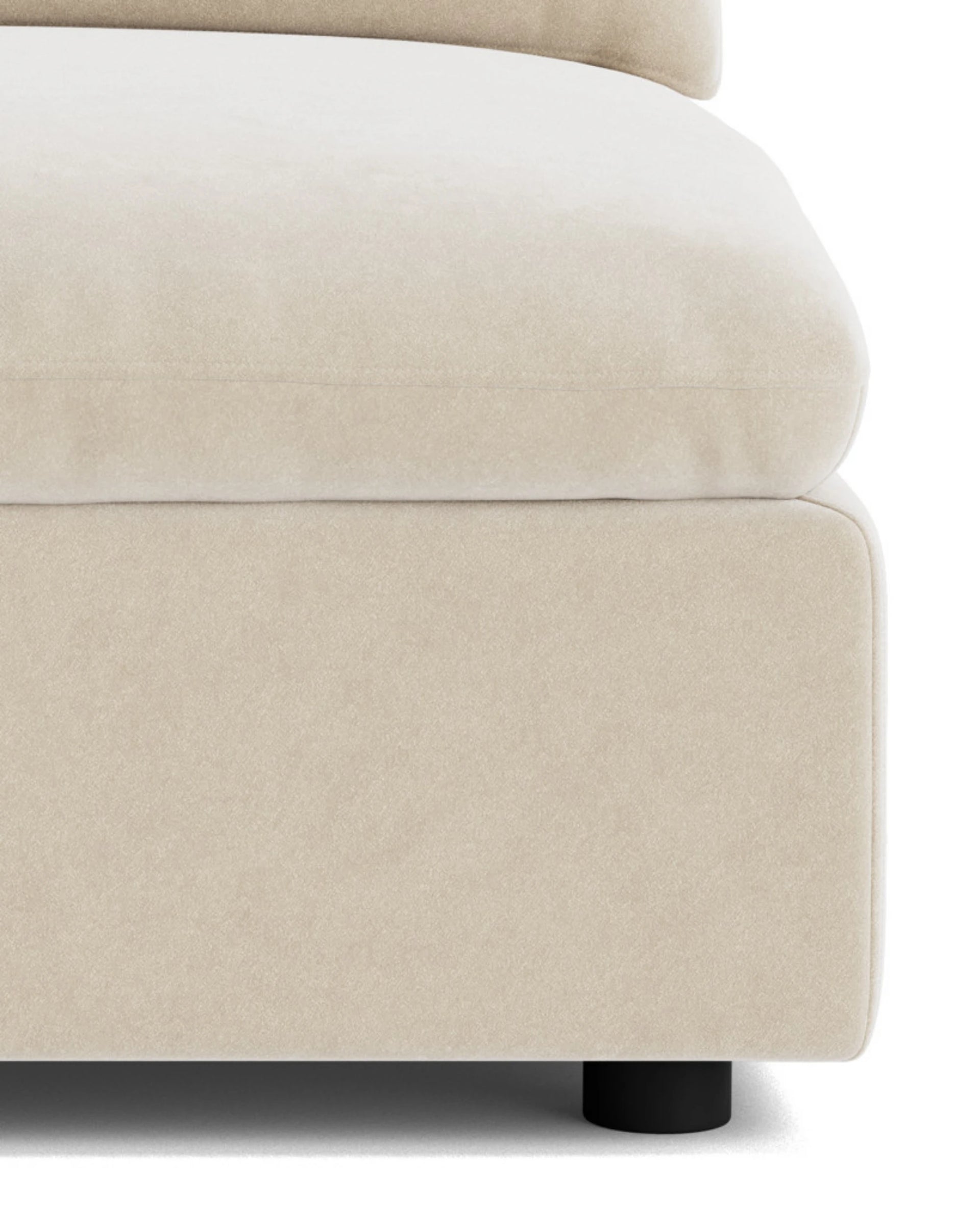 Melt Armless Middle Sofa Module - Eden Ecru