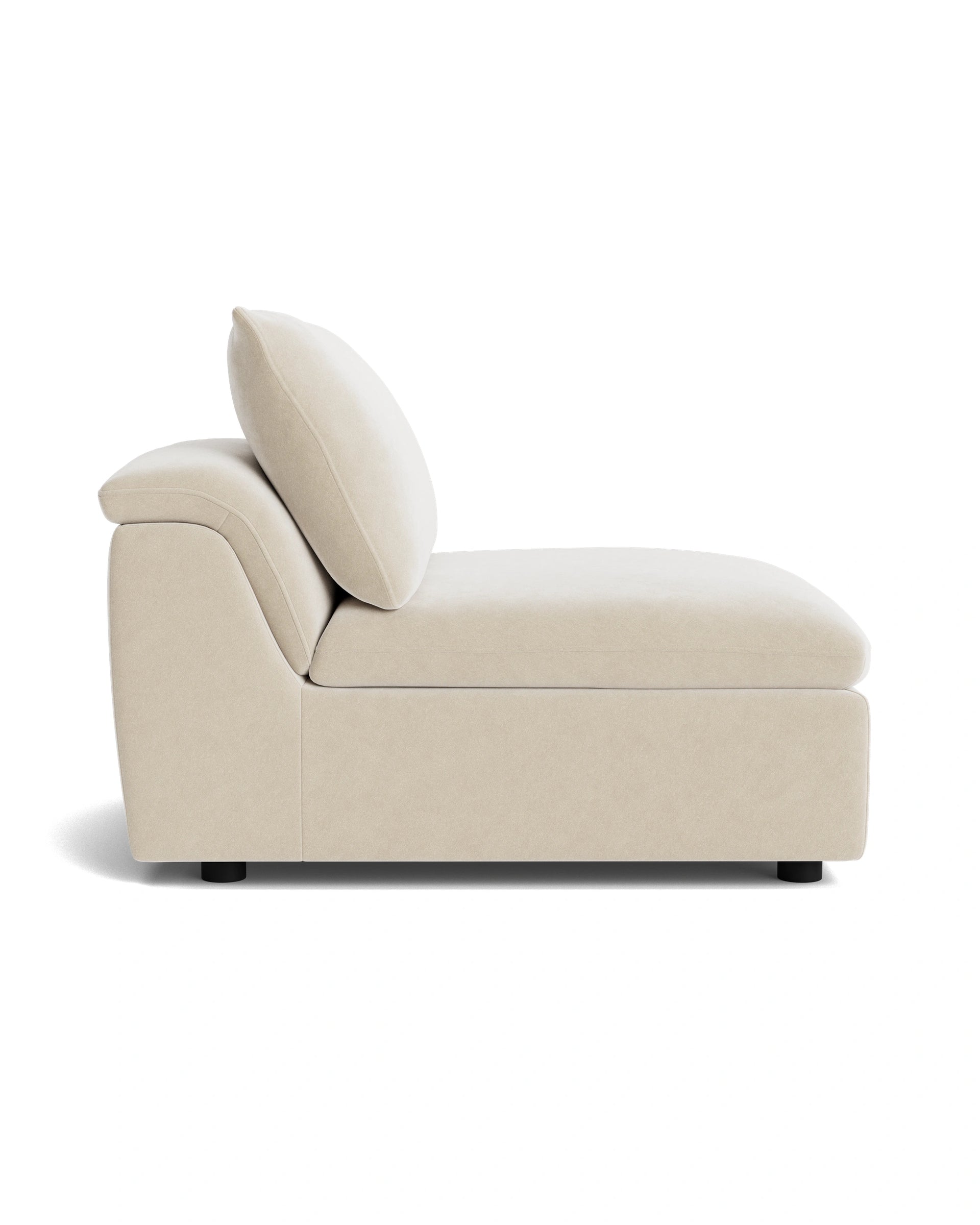 Melt Armless Middle Sofa Module - Eden Ecru