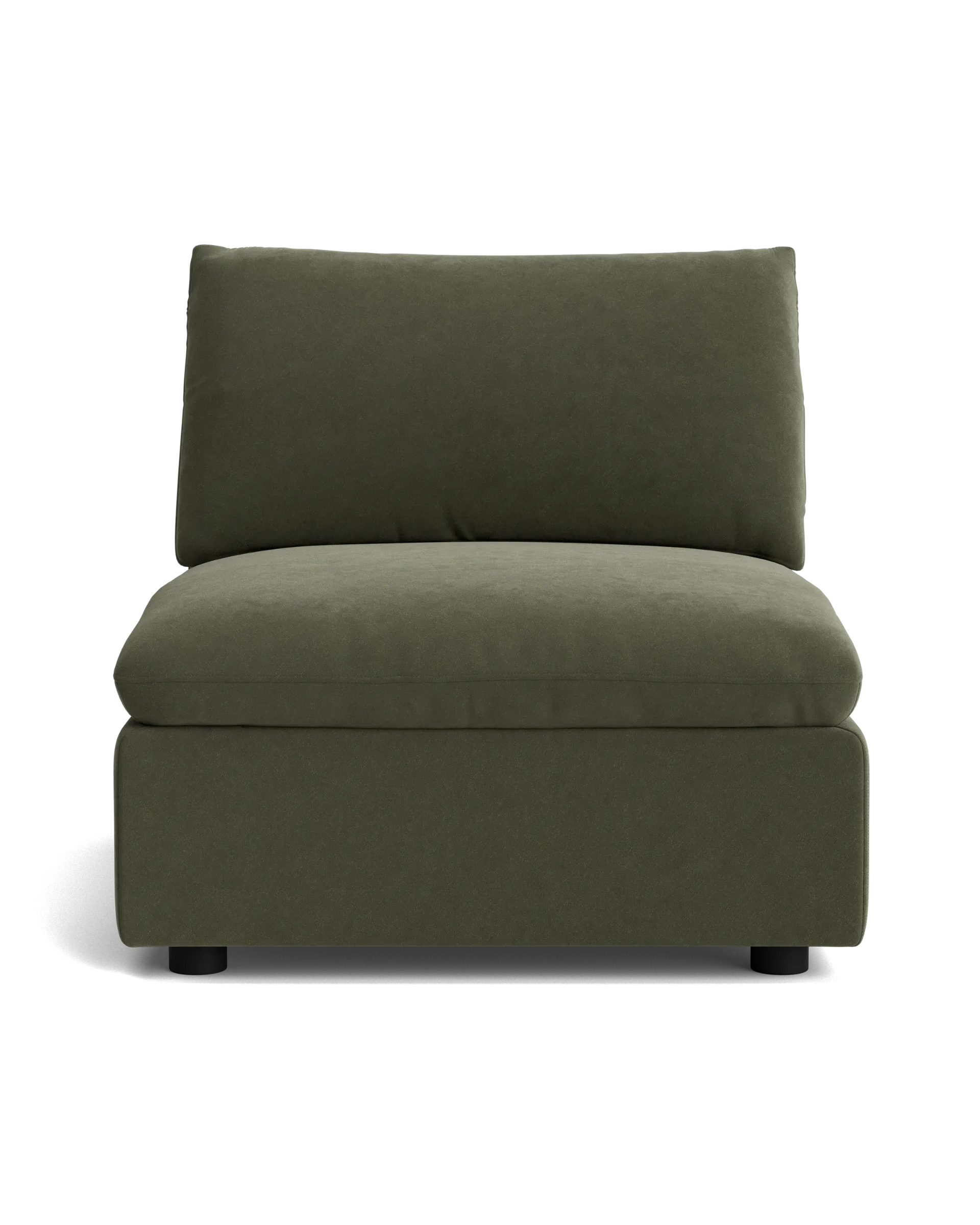 Melt Armless Middle Sofa Module - Eden Leaf