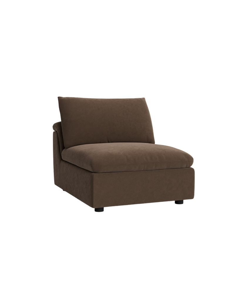Melt Armless Middle Sofa Module - Eden Java