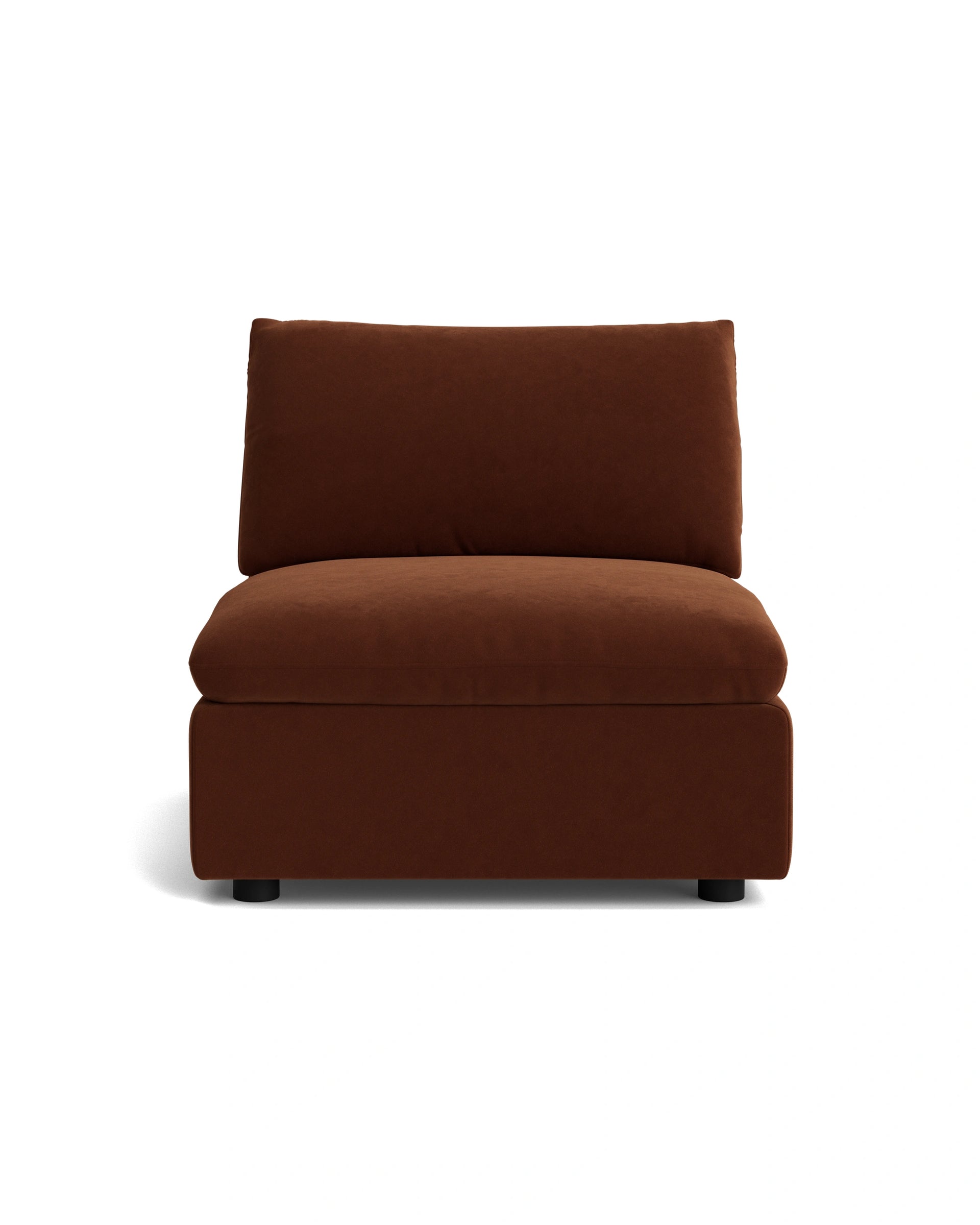 Melt Armless Middle Sofa Module - Eden Brick