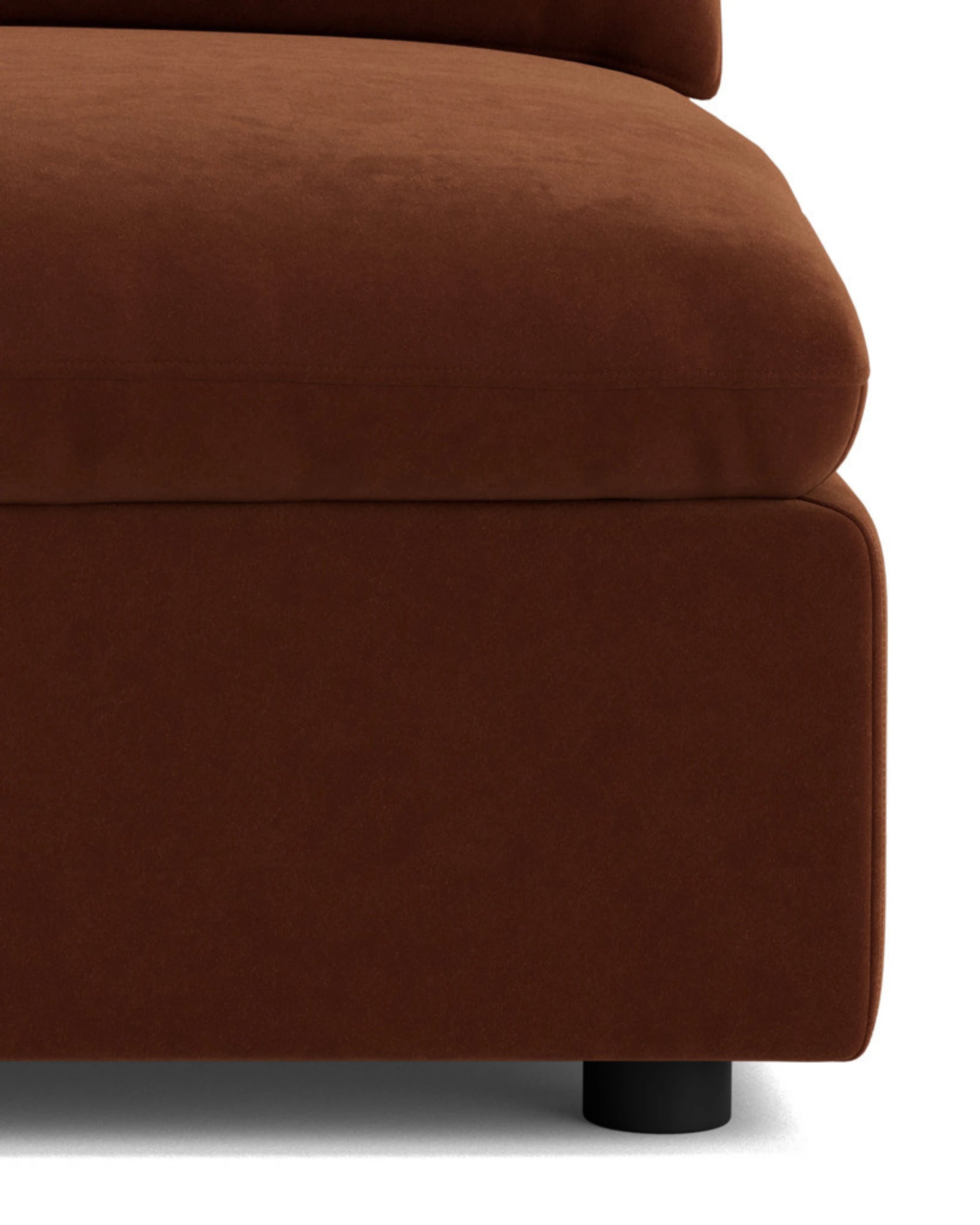 Melt Armless Middle Sofa Module - Eden Brick
