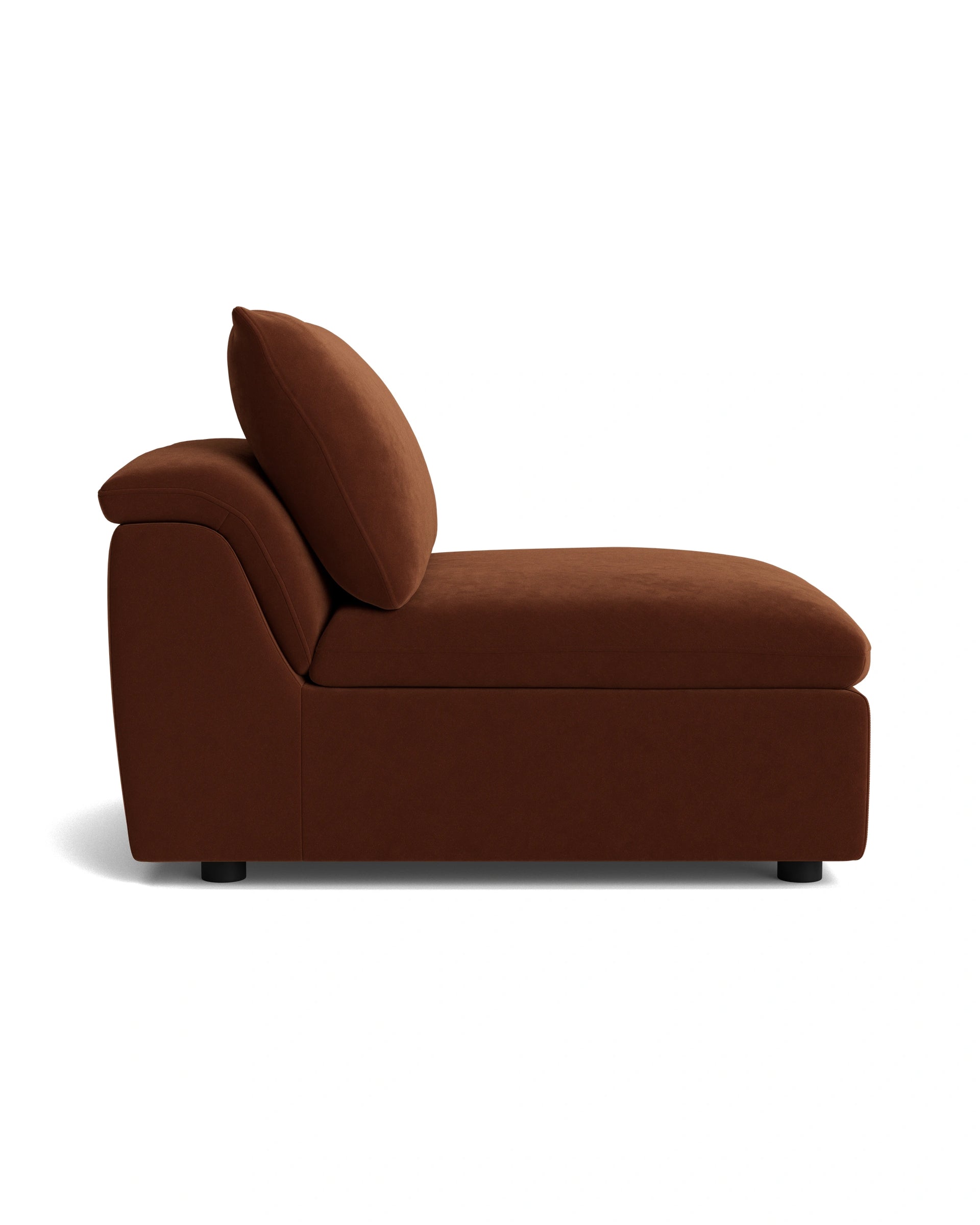 Melt Armless Middle Sofa Module - Eden Brick
