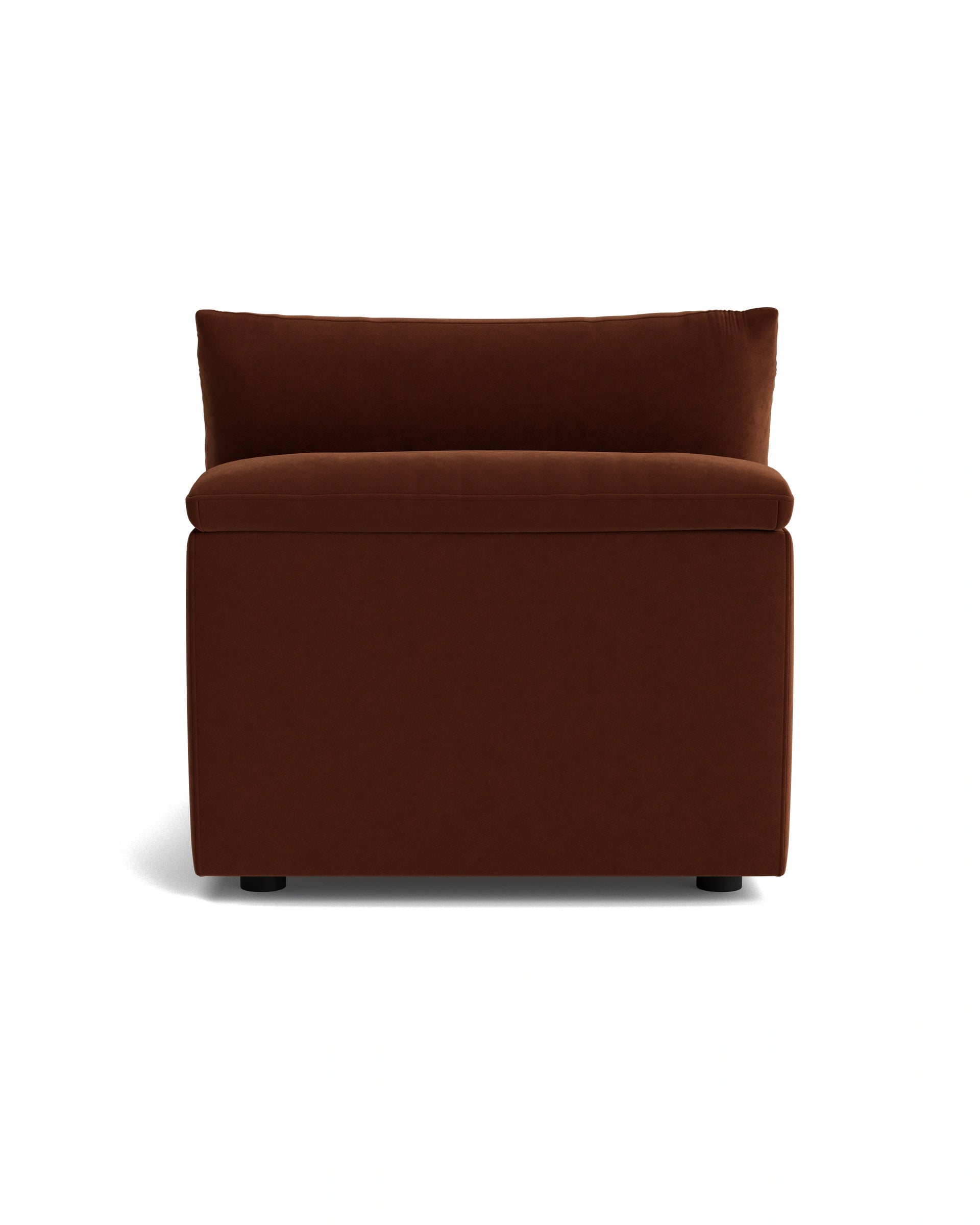 Melt Armless Middle Sofa Module - Eden Brick