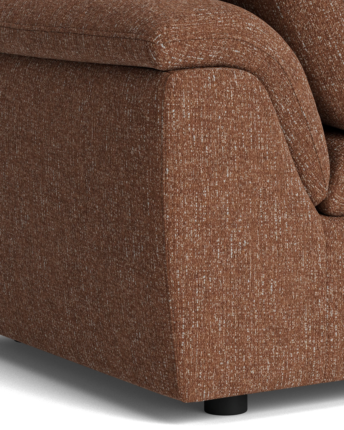 Melt Armless Middle Sofa Module - Fleck Rust