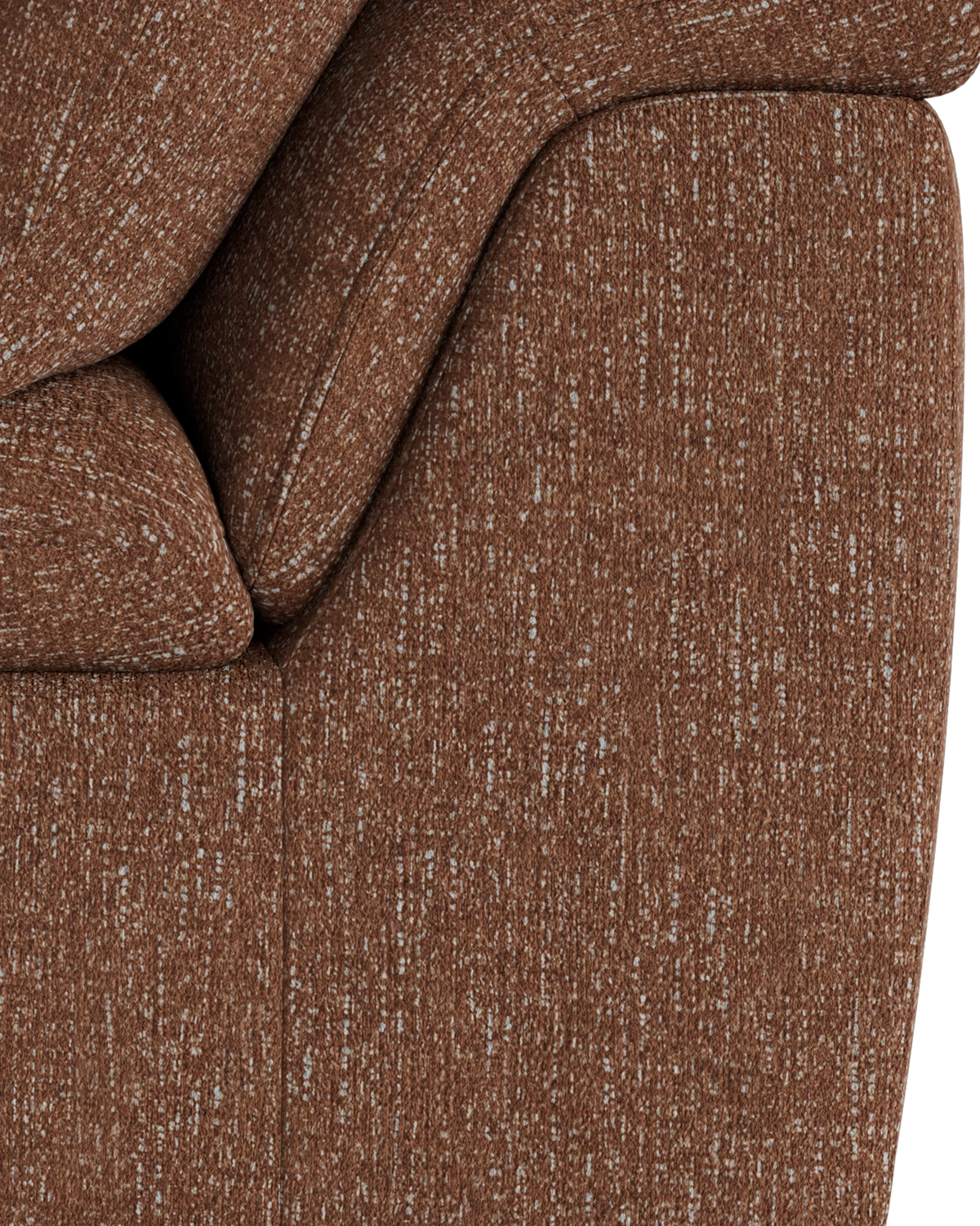 Melt Armless Middle Sofa Module - Fleck Rust