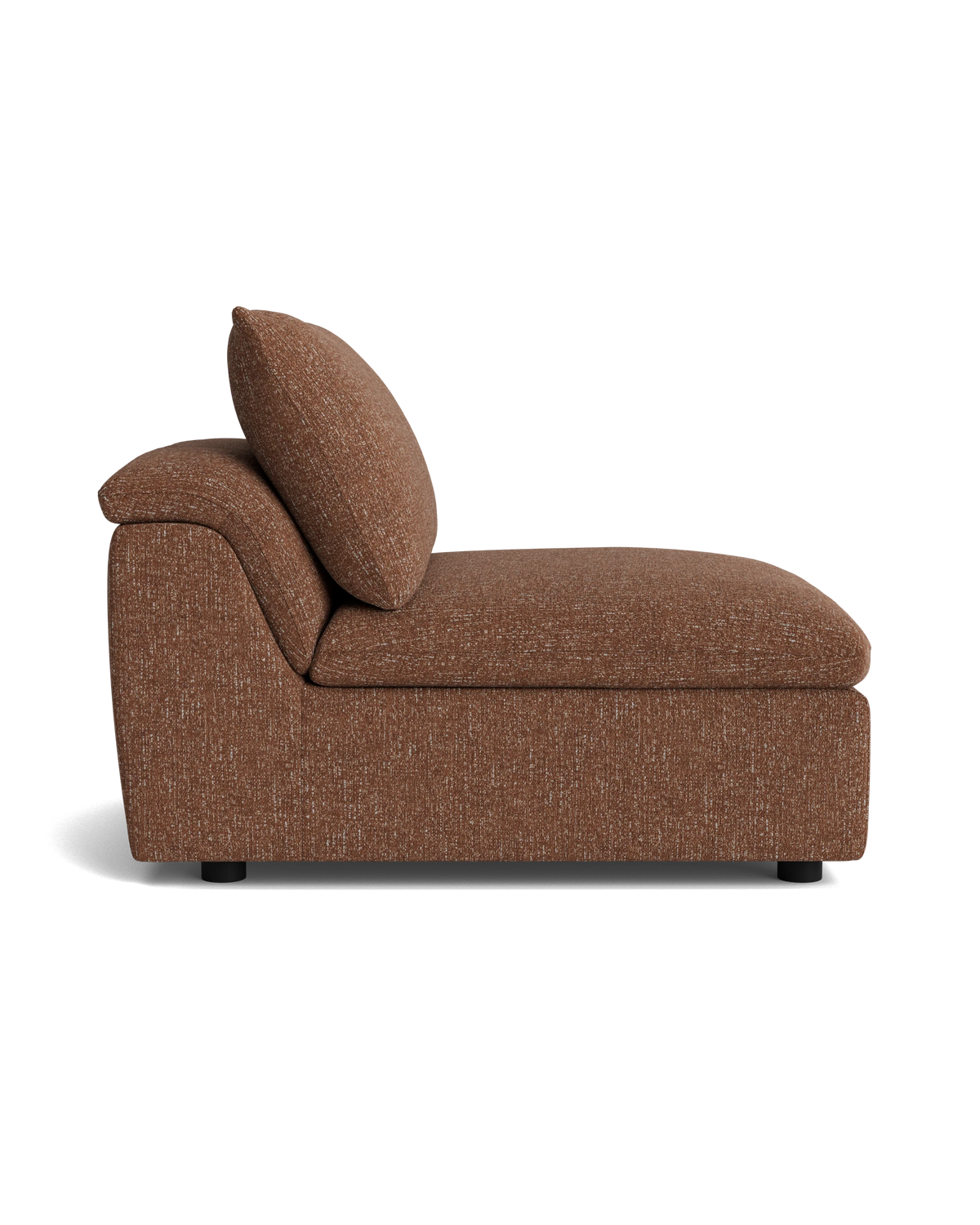 Melt Armless Middle Sofa Module - Fleck Rust